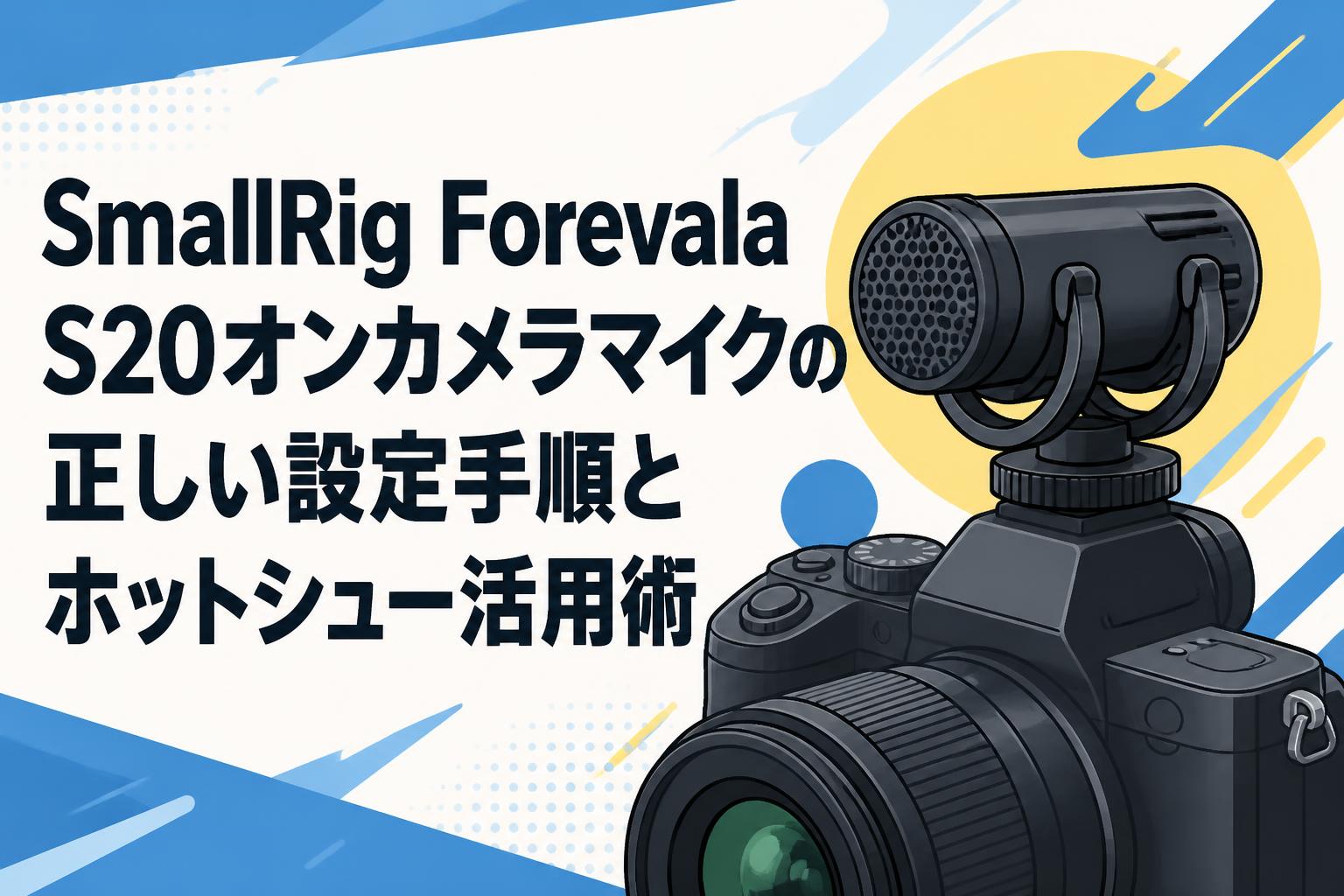 SmallRig Forevala S20オンカメラマイクの正しい設定手順とホットシュー活用術