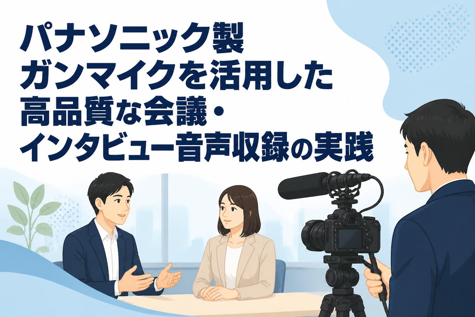 パナソニック製ガンマイクを活用した高品質な会議・インタビュー音声収録の実践