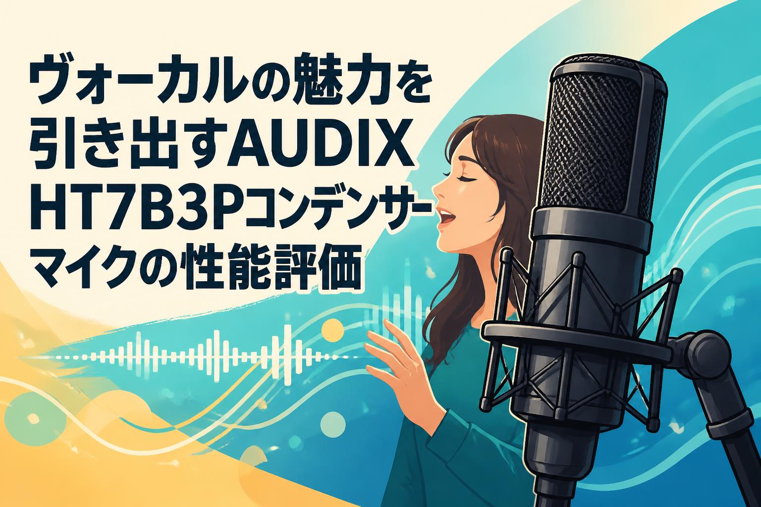 ヴォーカルの魅力を引き出すAUDIX HT7B3Pコンデンサーマイクの性能評価