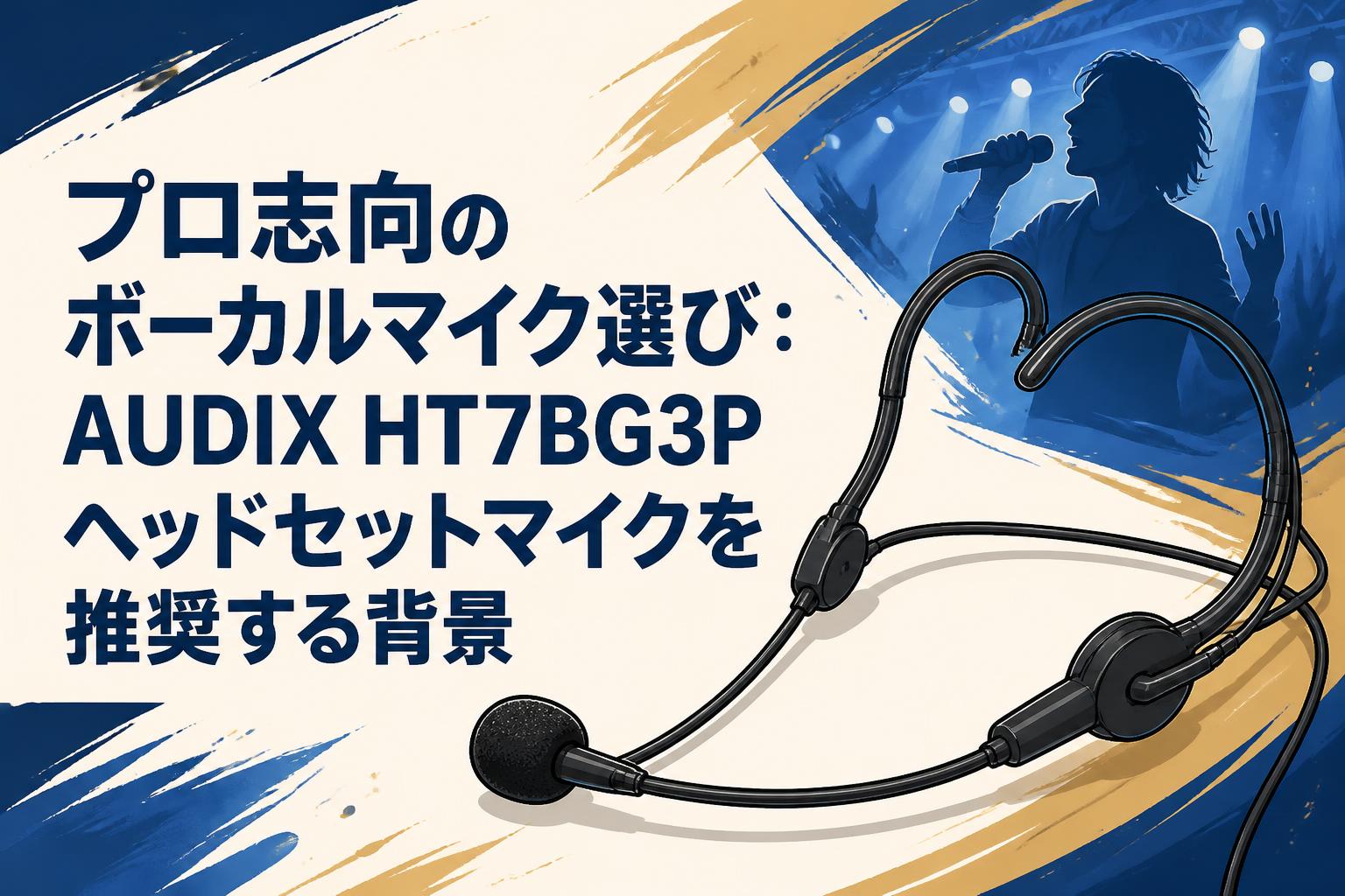 プロ志向のボーカルマイク選び：AUDIX HT7BG3Pヘッドセットマイクを推奨する背景