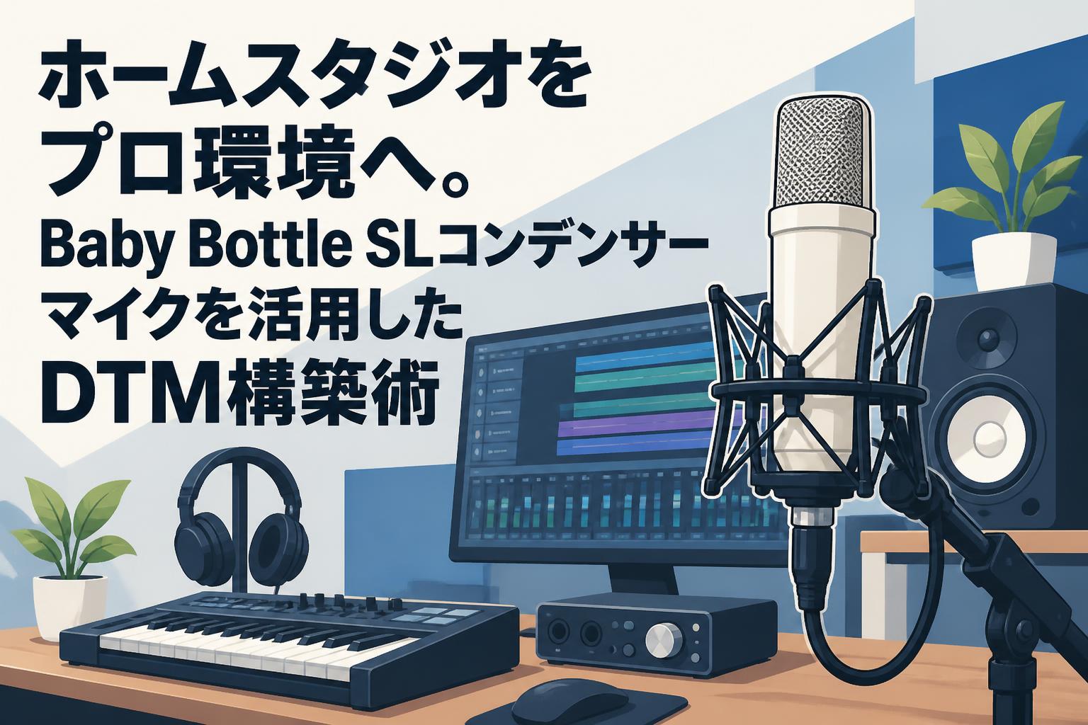 ホームスタジオをプロ環境へ。Baby Bottle SLコンデンサーマイクを活用したDTM構築術