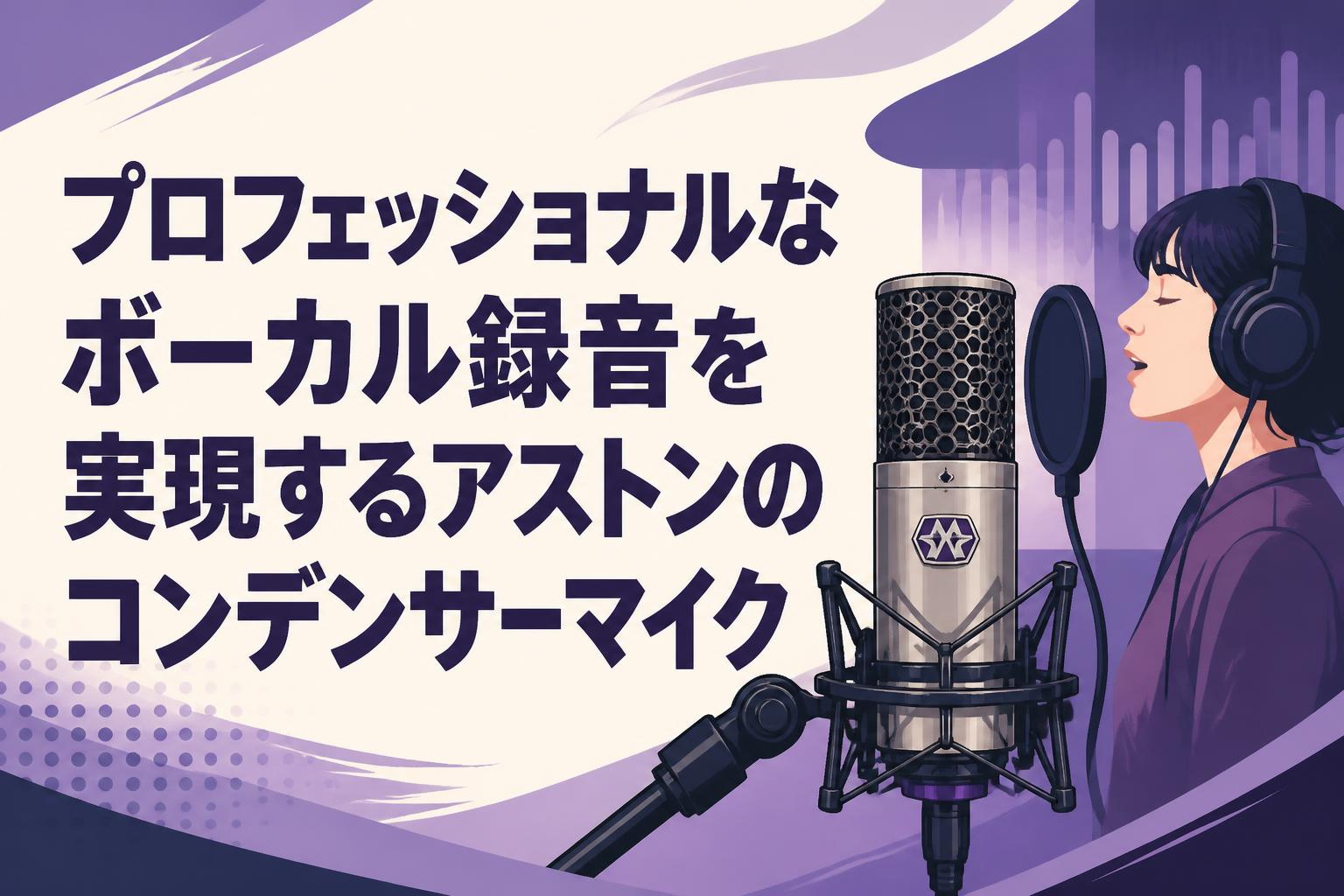 プロフェッショナルなボーカル録音を実現するアストンのコンデンサーマイク