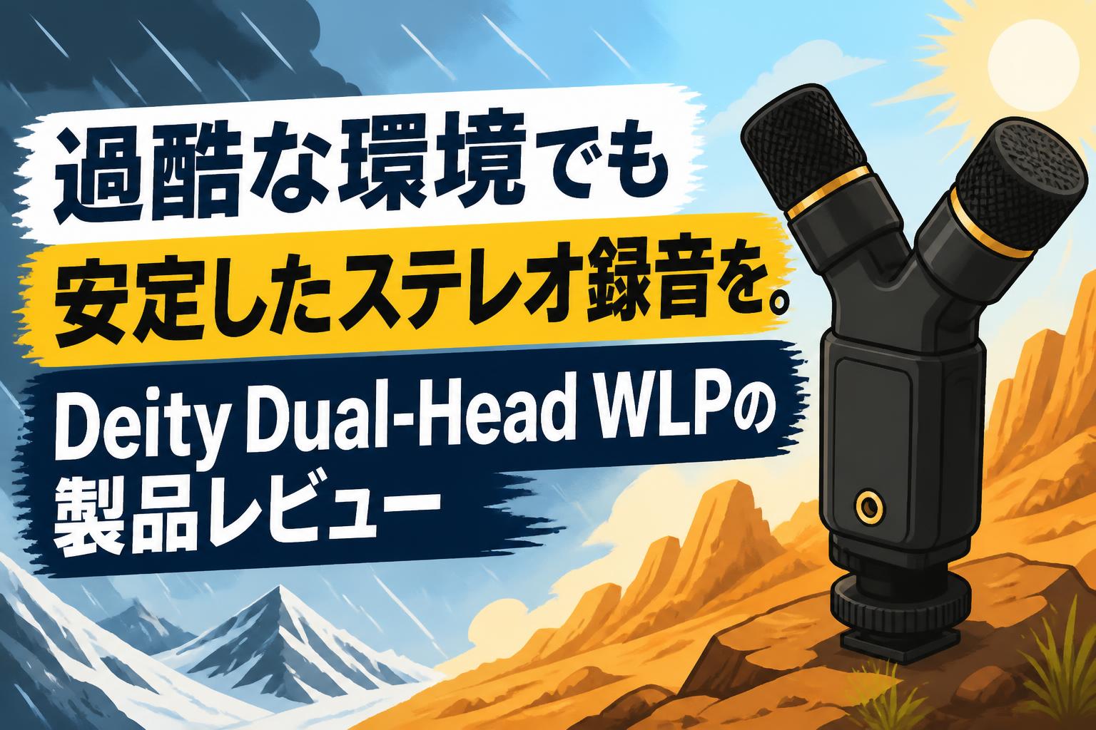 過酷な環境でも安定したステレオ録音を。Deity Dual-Head WLPの製品レビュー