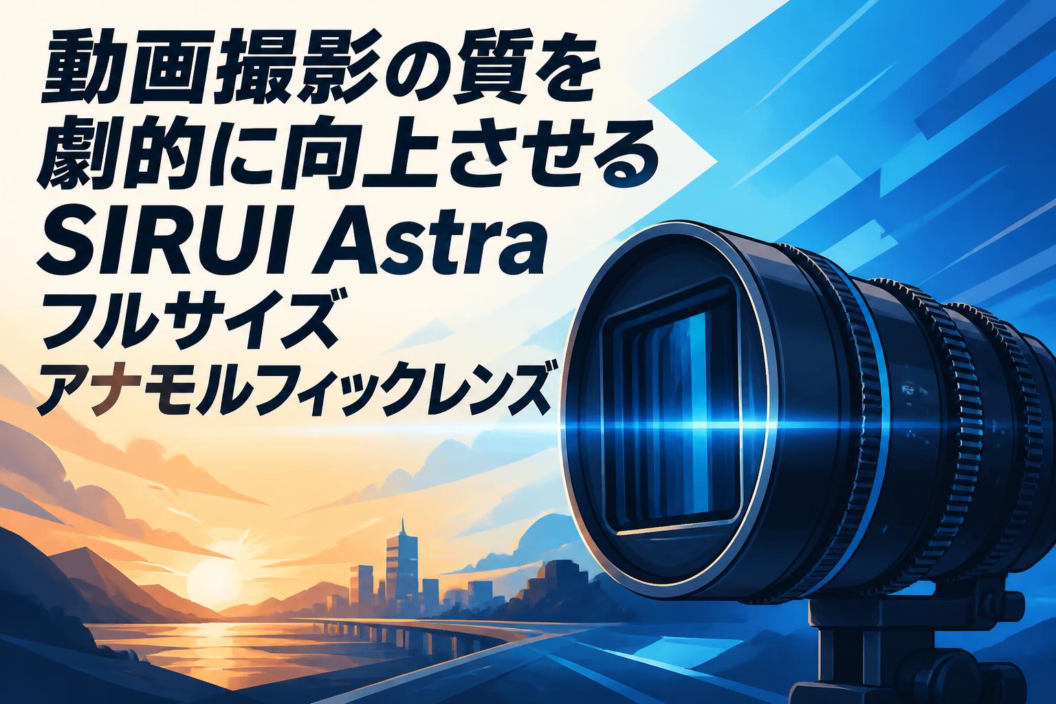 動画撮影の質を劇的に向上させるSIRUI Astraフルサイズアナモルフィックレンズ