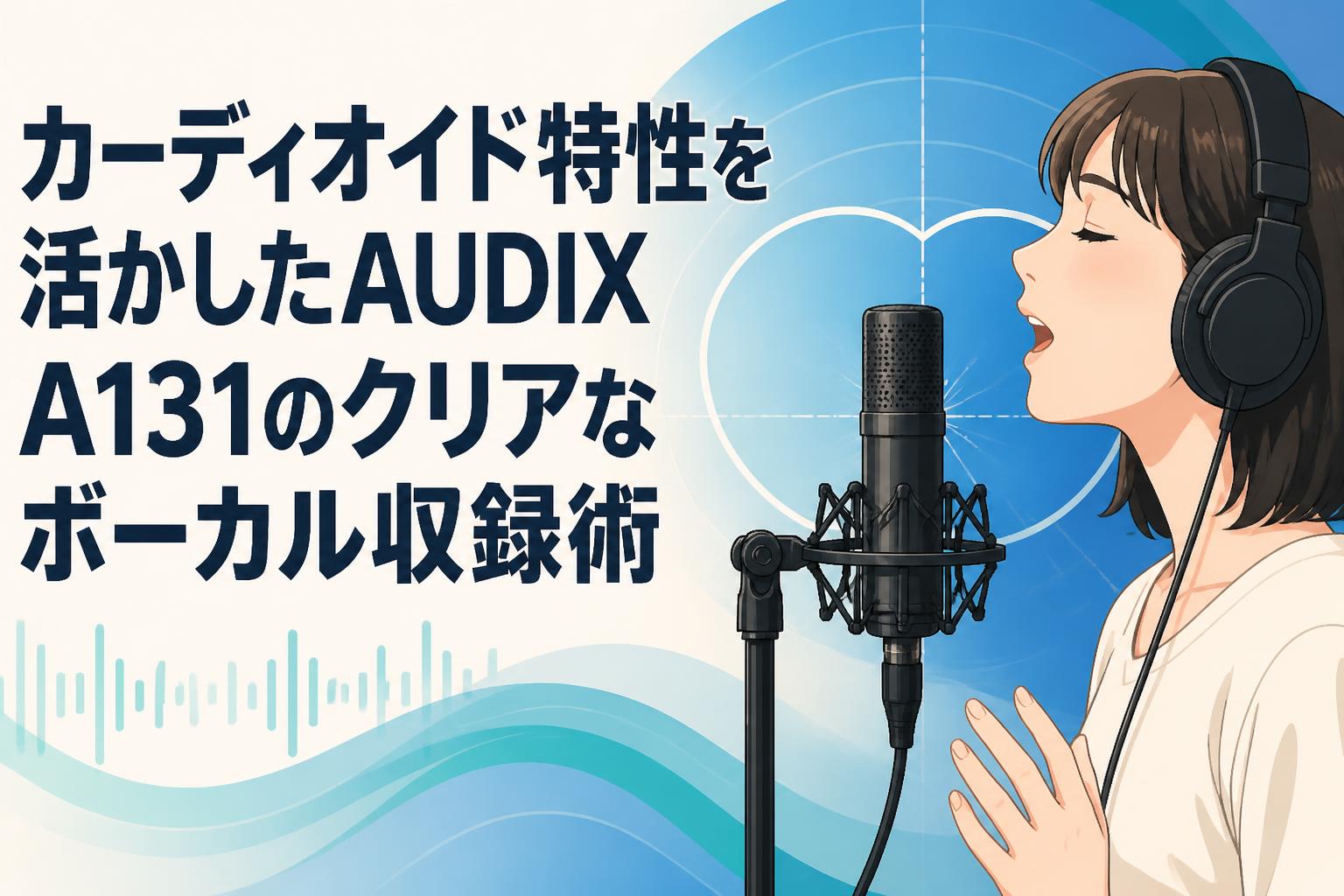 カーディオイド特性を活かしたAUDIX A131のクリアなボーカル収録術