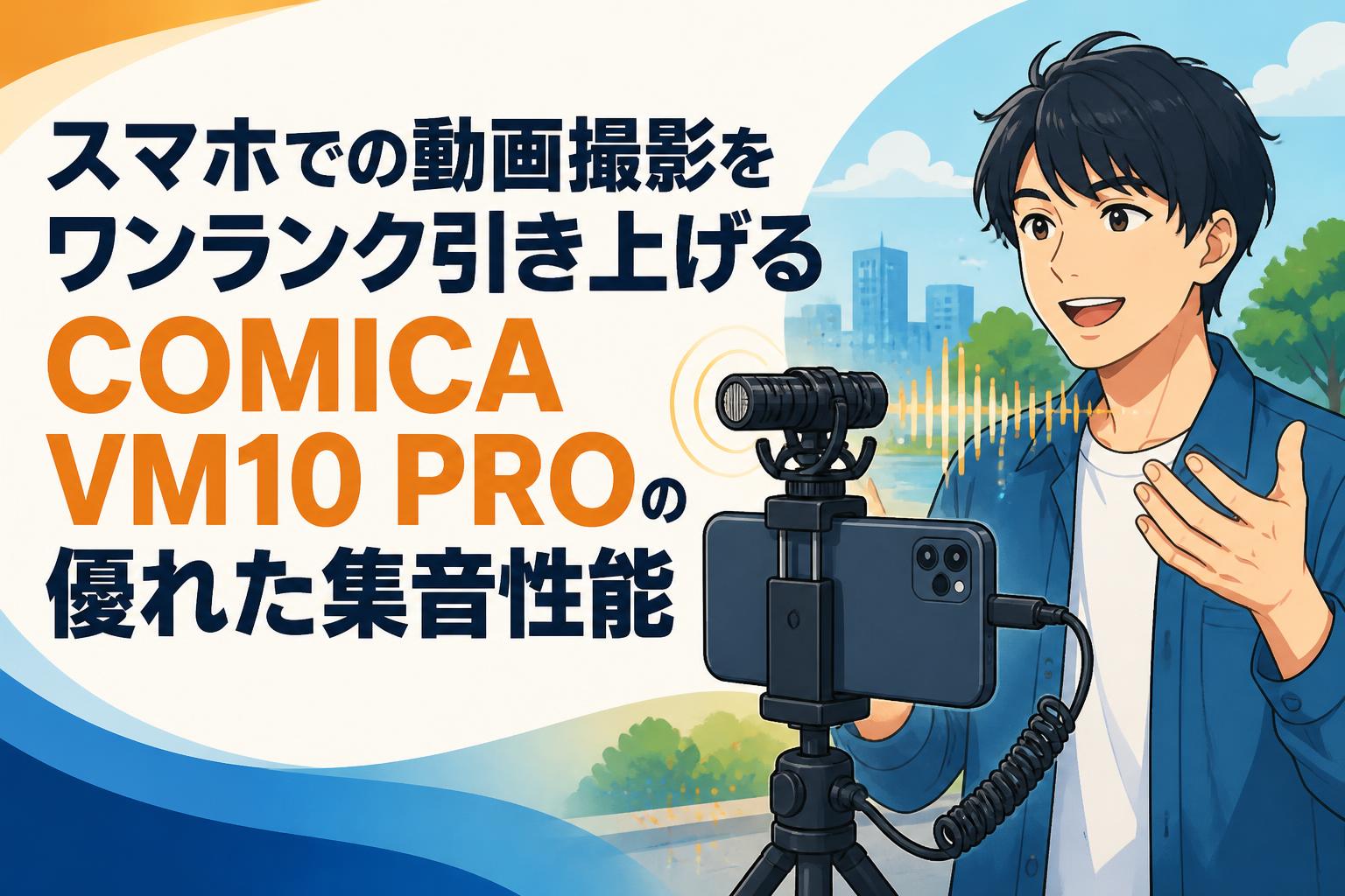 スマホでの動画撮影をワンランク引き上げるCOMICA VM10 PROの優れた集音性能