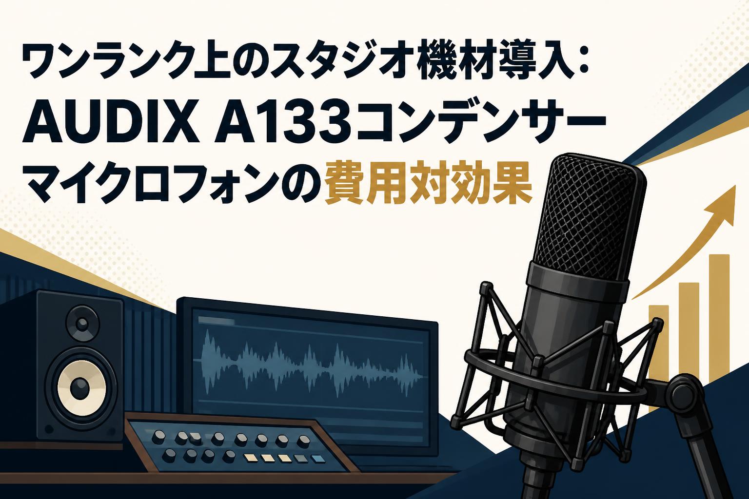 ワンランク上のスタジオ機材導入：AUDIX A133コンデンサーマイクロフォンの費用対効果