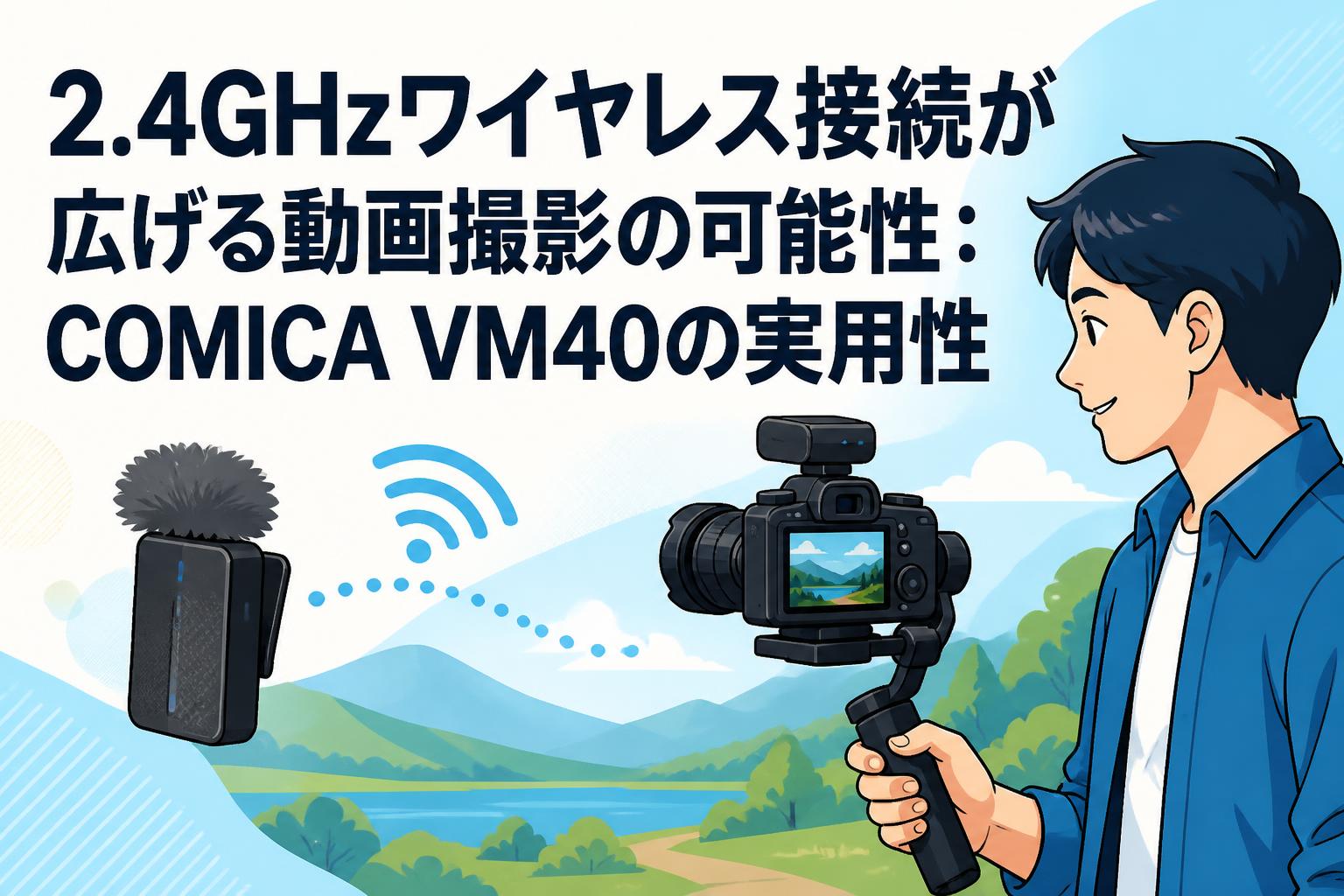 2.4GHzワイヤレス接続が広げる動画撮影の可能性：COMICA VM40の実用性