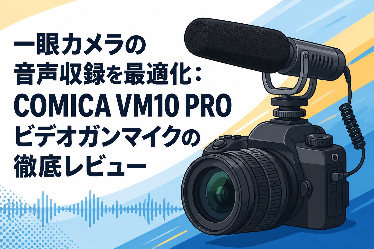 一眼カメラの音声収録を最適化：COMICA VM10 PROビデオガンマイクの徹底レビュー