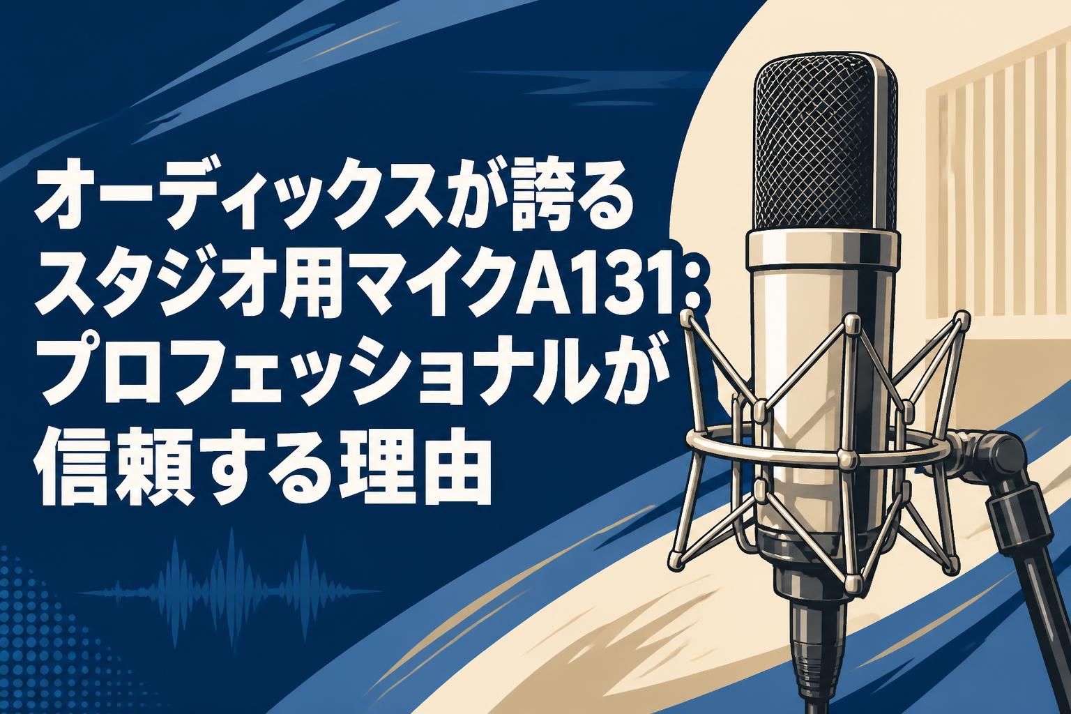 オーディックスが誇るスタジオ用マイクA131：プロフェッショナルが信頼する理由