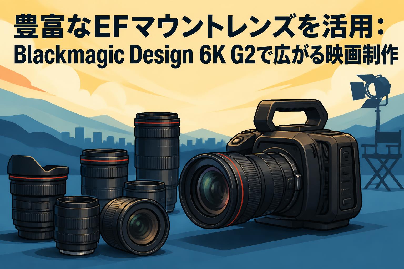 豊富なEFマウントレンズを活用：Blackmagic Design 6K G2で広がる映画制作