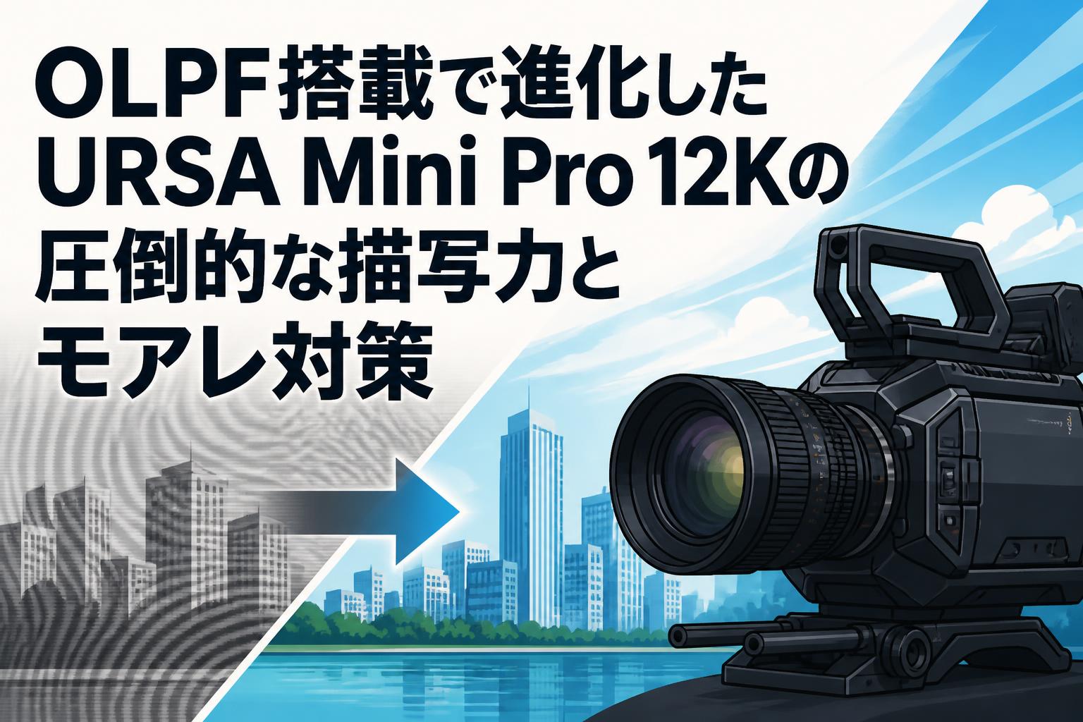 OLPF搭載で進化したURSA Mini Pro 12Kの圧倒的な描写力とモアレ対策