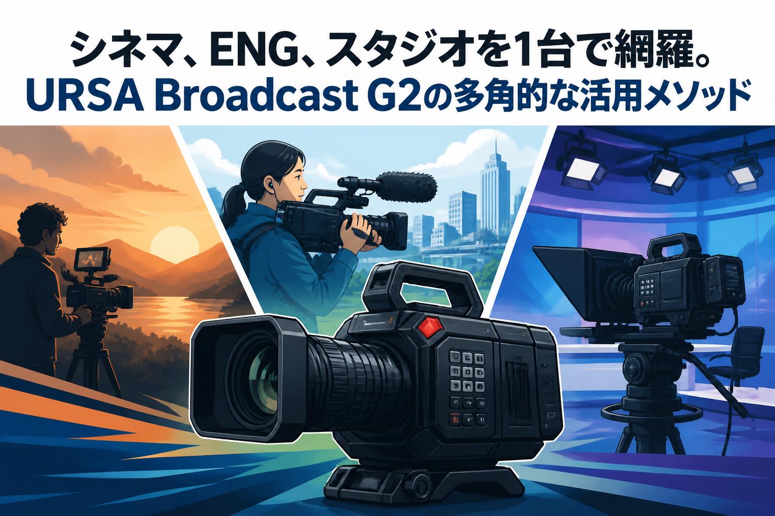 シネマ、ENG、スタジオを1台で網羅。URSA Broadcast G2の多角的な活用メソッド