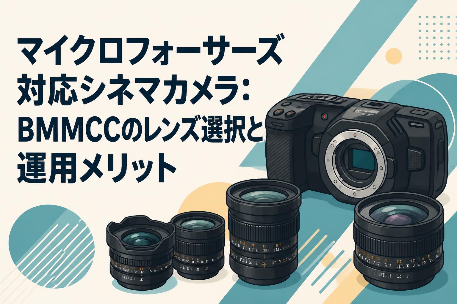 マイクロフォーサーズ対応シネマカメラ：BMMCCのレンズ選択と運用メリット
