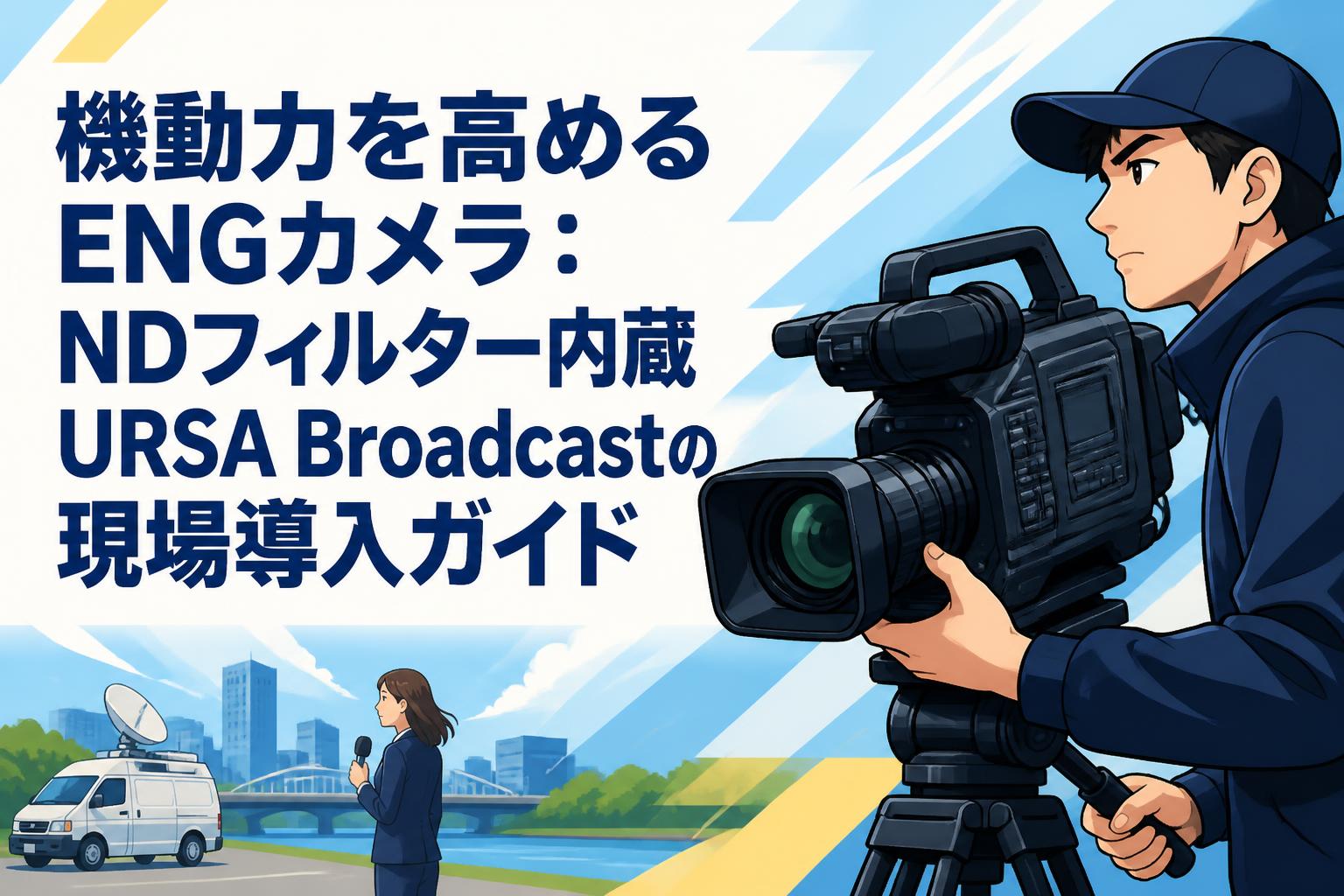 機動力を高めるENGカメラ：NDフィルター内蔵URSA Broadcastの現場導入ガイド