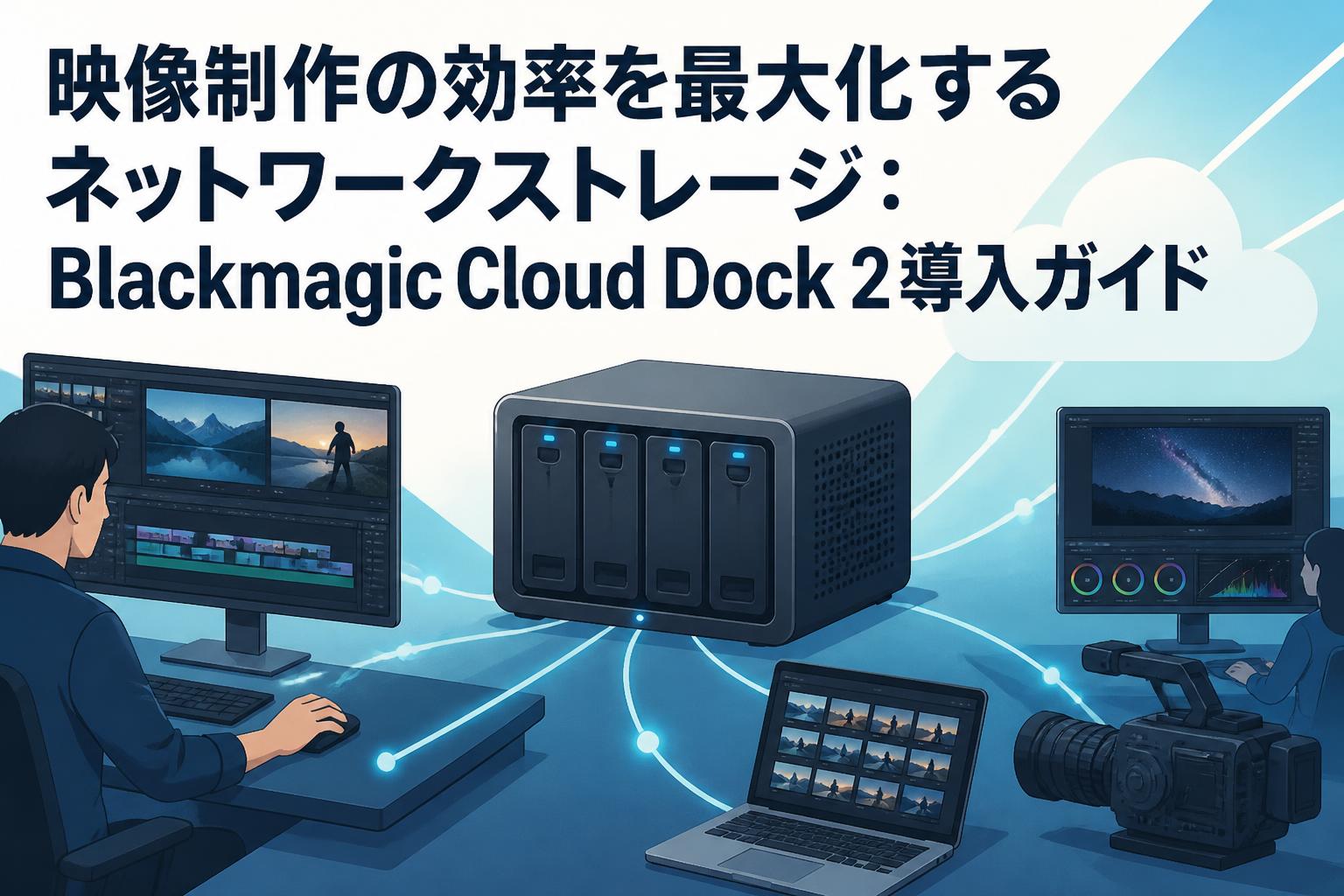 映像制作の効率を最大化するネットワークストレージ：Blackmagic Cloud Dock 2導入ガイド