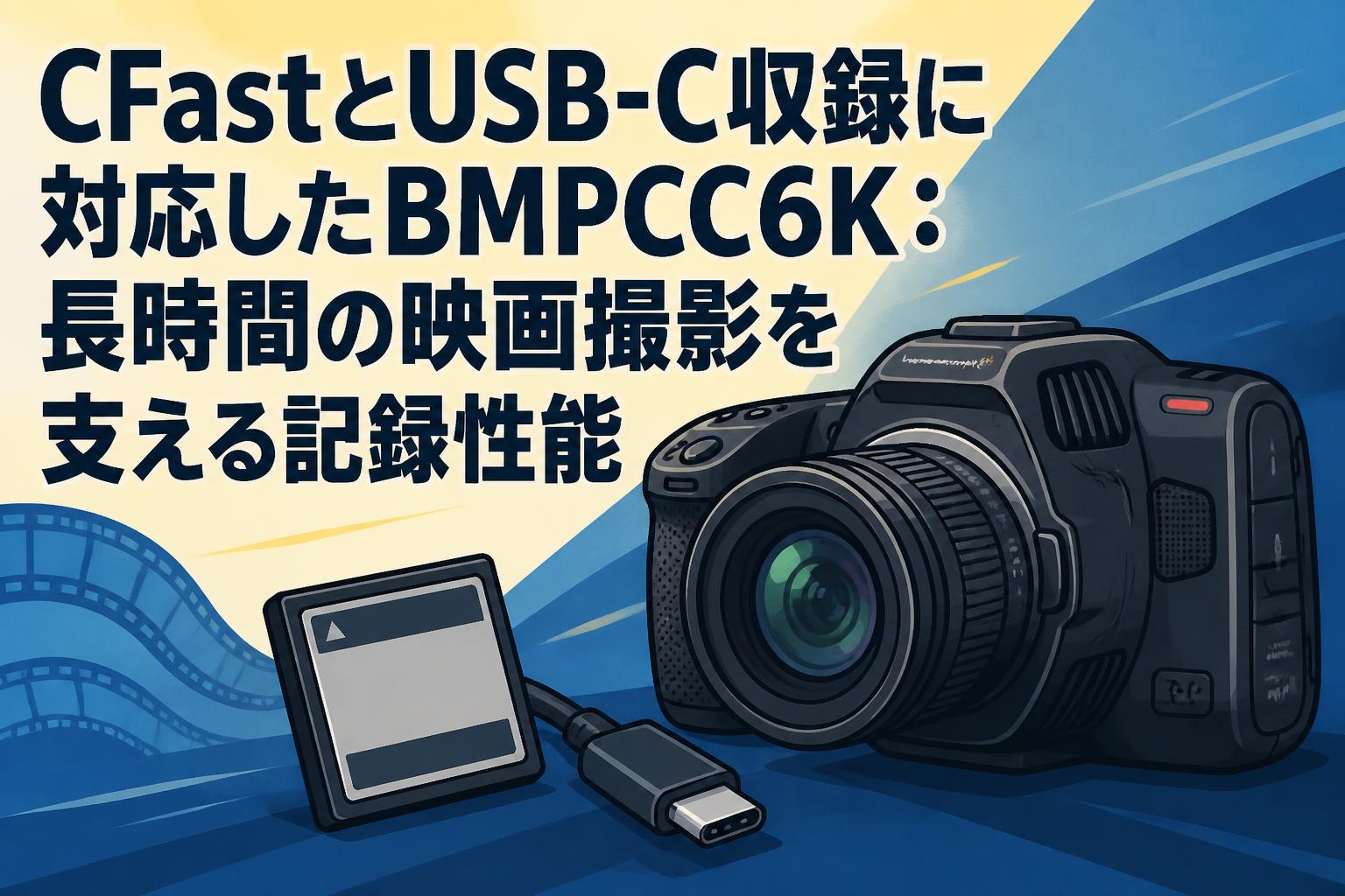 CFastとUSB-C収録に対応したBMPCC6K：長時間の映画撮影を支える記録性能