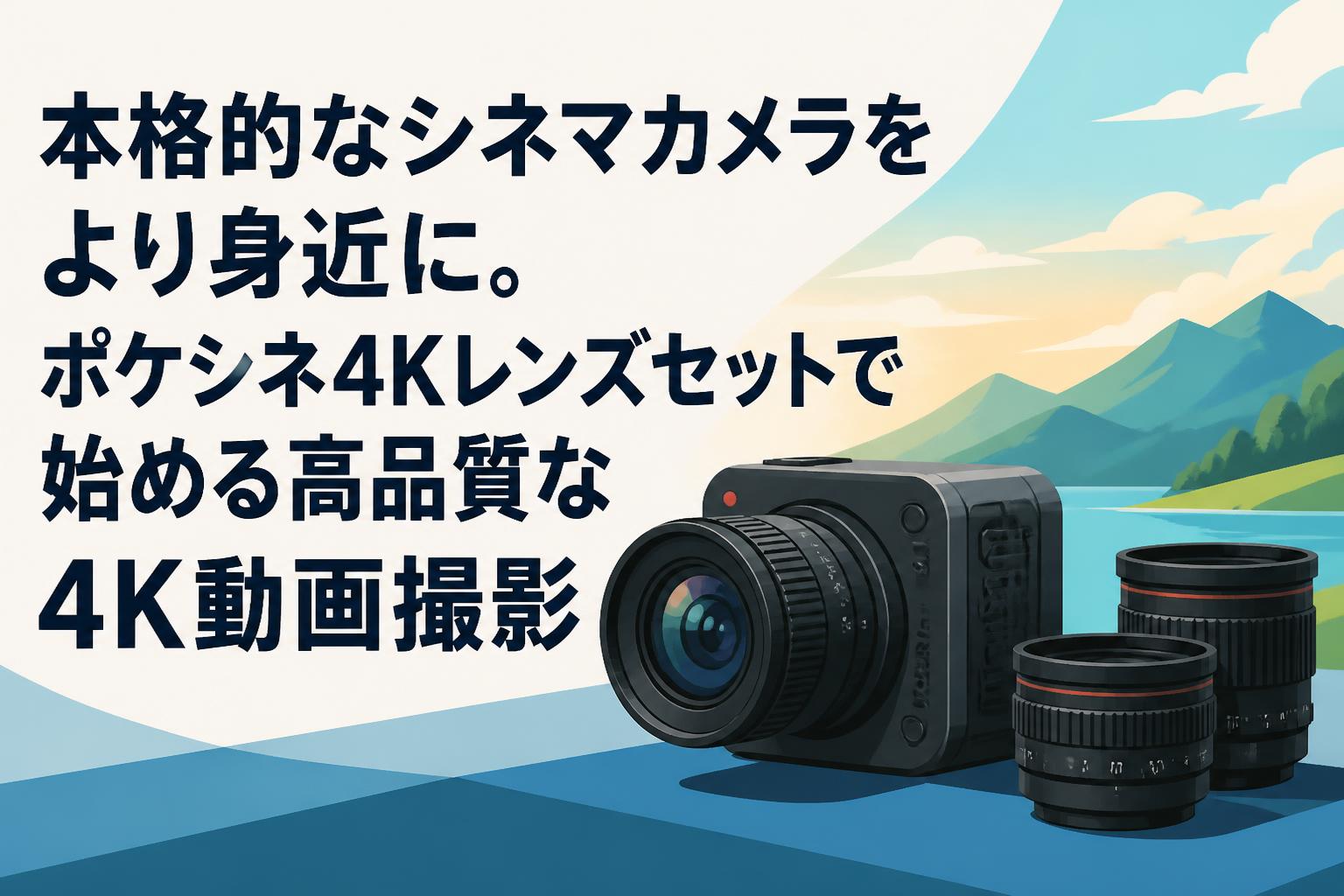本格的なシネマカメラをより身近に。ポケシネ4Kレンズセットで始める高品質な4K動画撮影