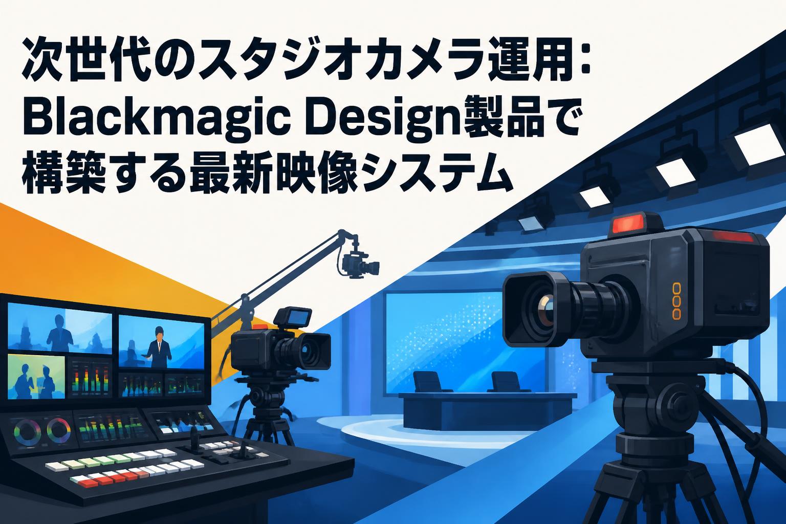 次世代のスタジオカメラ運用：Blackmagic Design製品で構築する最新映像システム