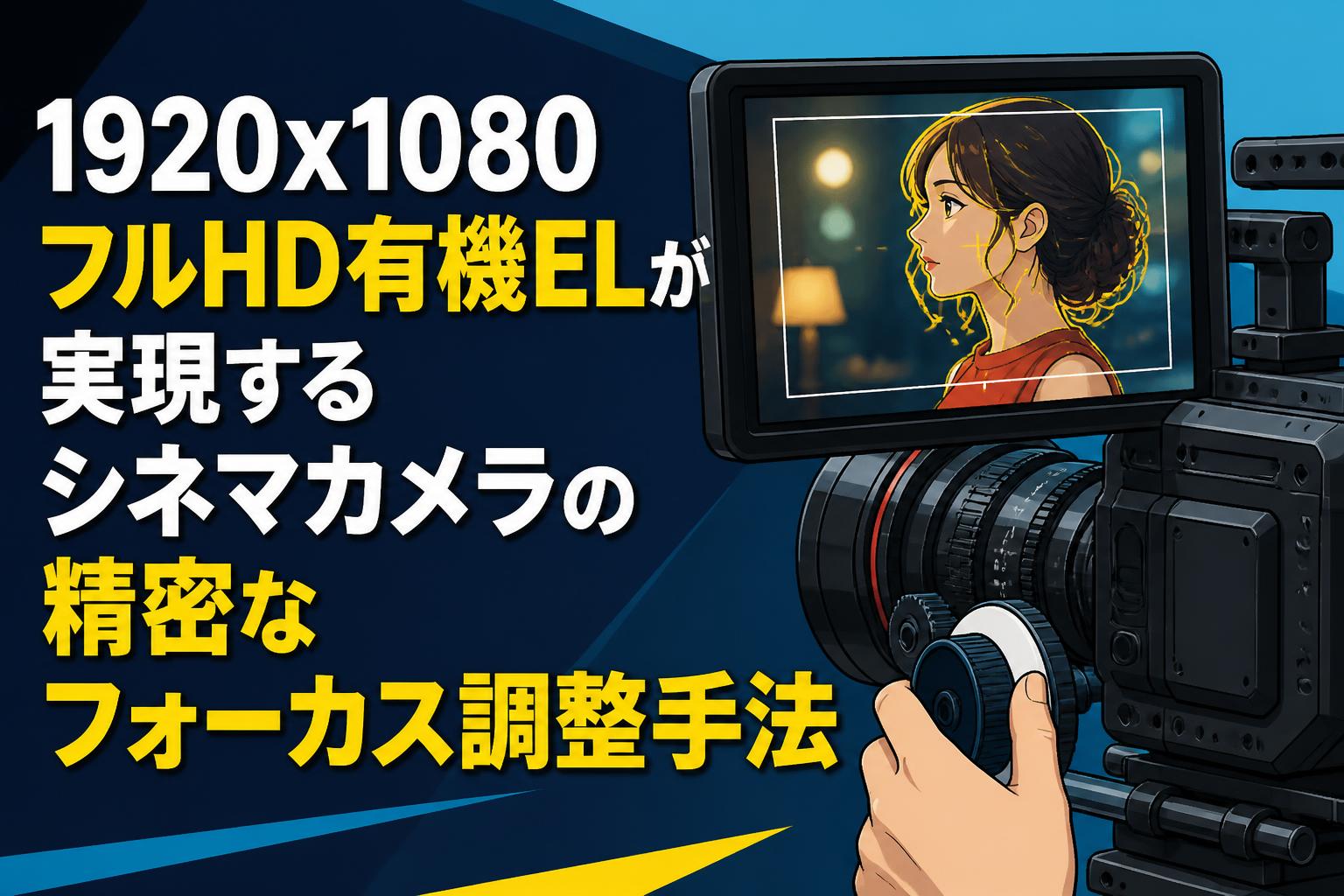 1920x1080フルHD有機ELが実現するシネマカメラの精密なフォーカス調整手法