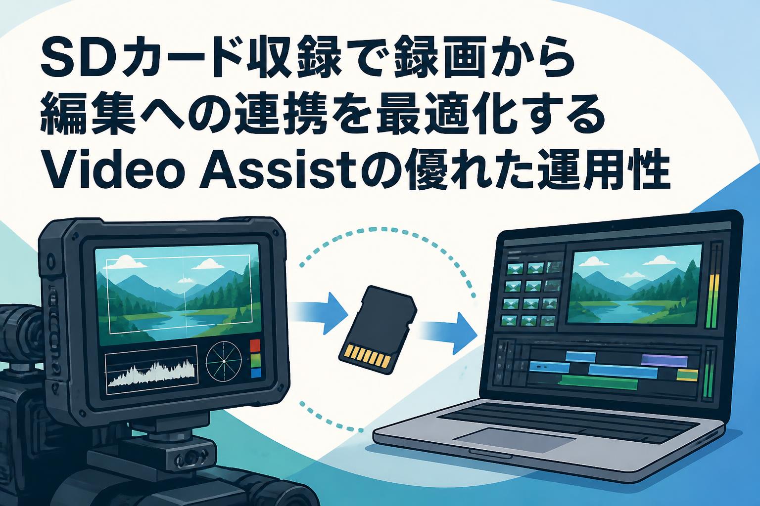 SDカード収録で録画から編集への連携を最適化するVideo Assistの優れた運用性