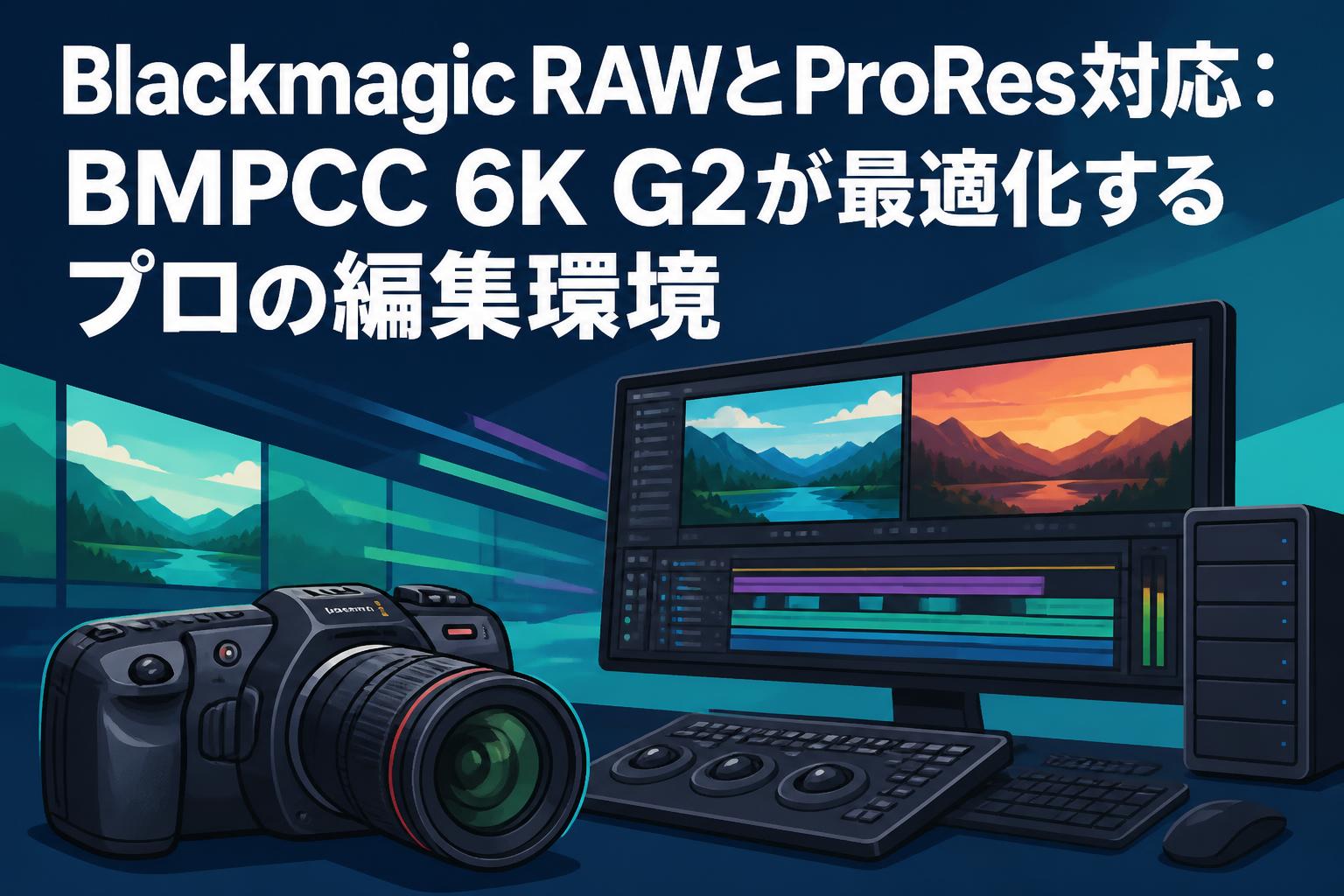 Blackmagic RAWとProRes対応：BMPCC 6K G2が最適化するプロの編集環境