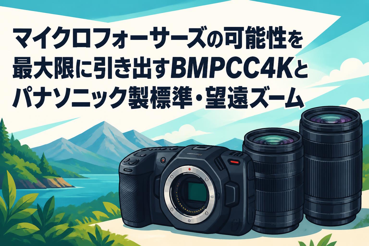 マイクロフォーサーズの可能性を最大限に引き出すBMPCC4Kとパナソニック製標準・望遠ズーム