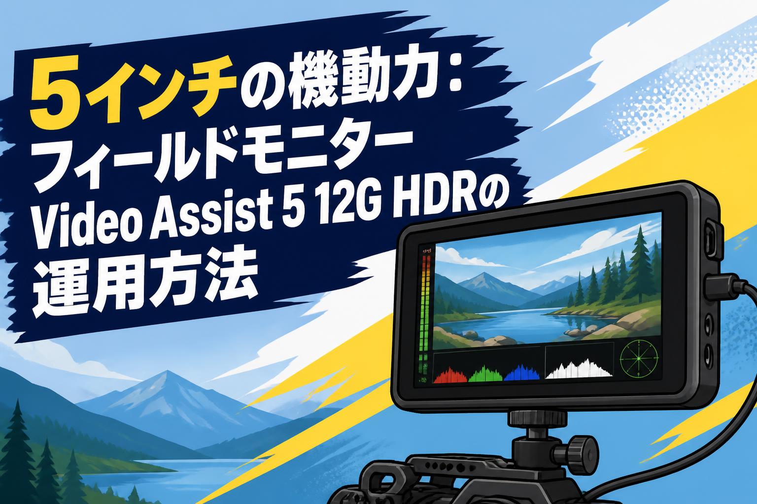 5インチの機動力：フィールドモニターVideo Assist 5 12G HDRの運用方法