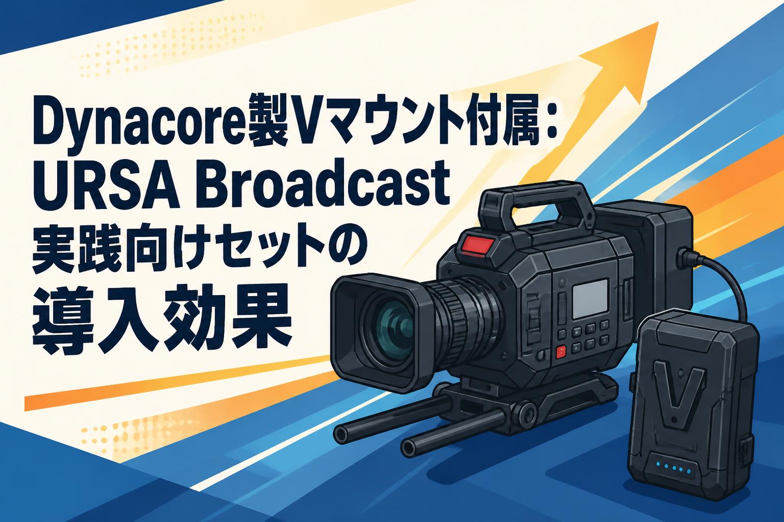 Dynacore製Vマウント付属：URSA Broadcast実践向けセットの導入効果