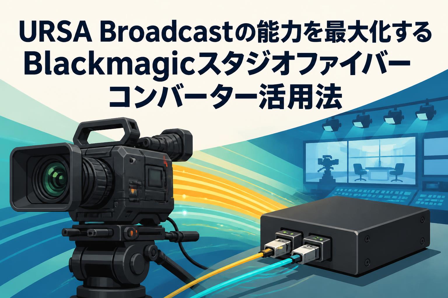 URSA Broadcastの能力を最大化するBlackmagicスタジオファイバーコンバーター活用法