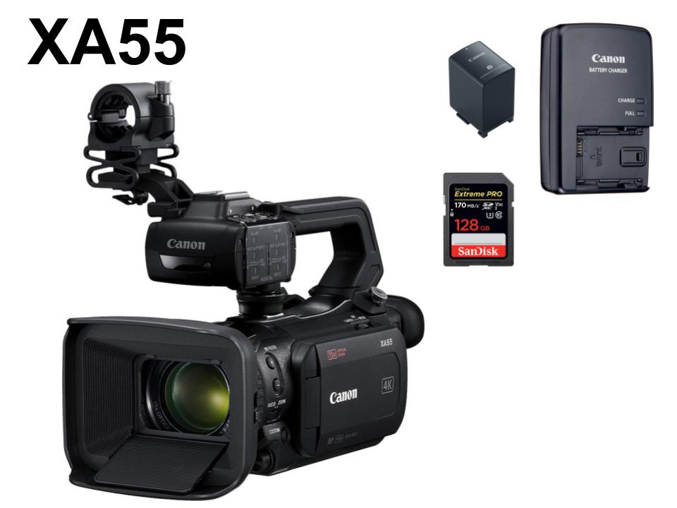 CANON XA55 業務用デジタルビデオカメラ / バッテリーチャージャー/メモリカードセット