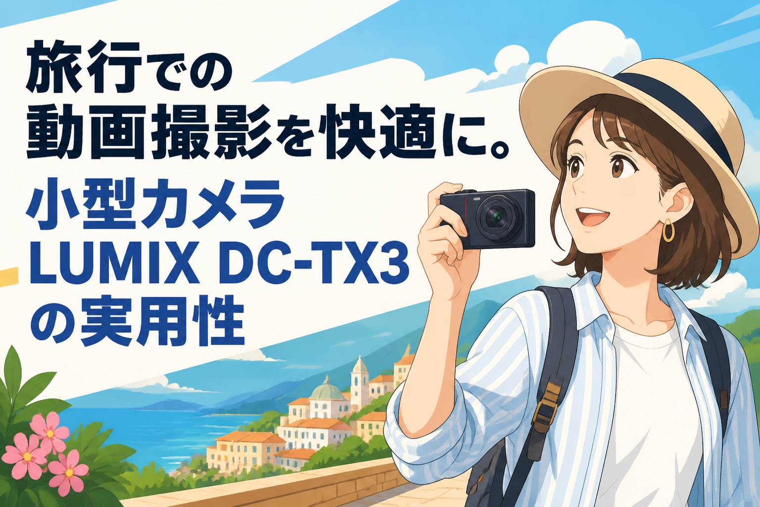 旅行での動画撮影を快適に。小型カメラLUMIX DC-TX3の実用性