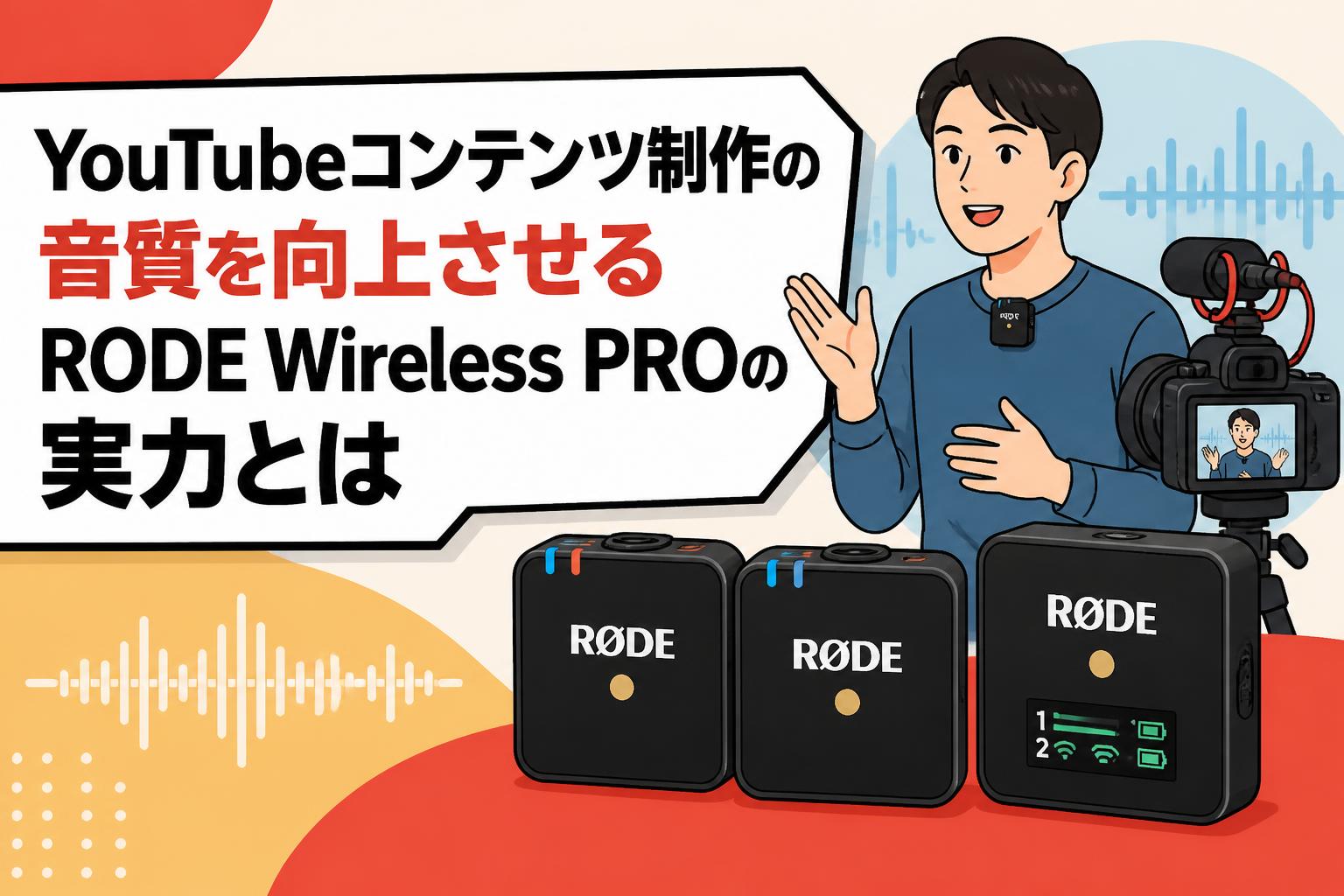 YouTubeコンテンツ制作の音質を向上させるRODE Wireless PROの実力とは