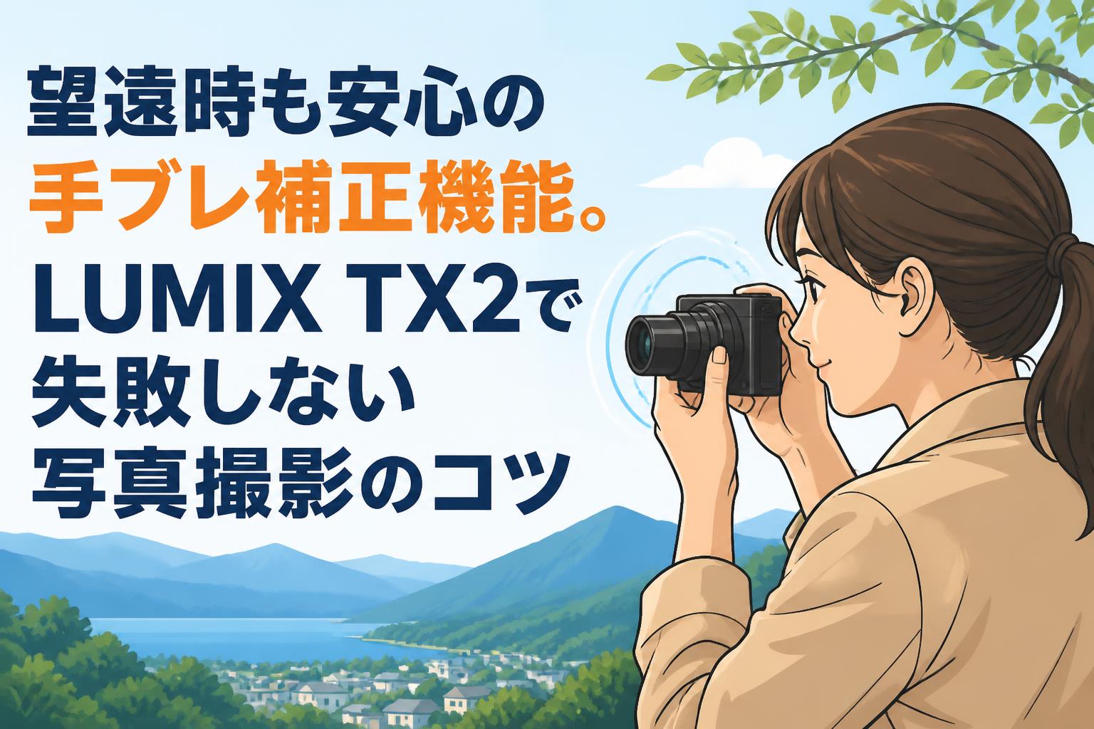 望遠時も安心の手ブレ補正機能。LUMIX TX2で失敗しない写真撮影のコツ