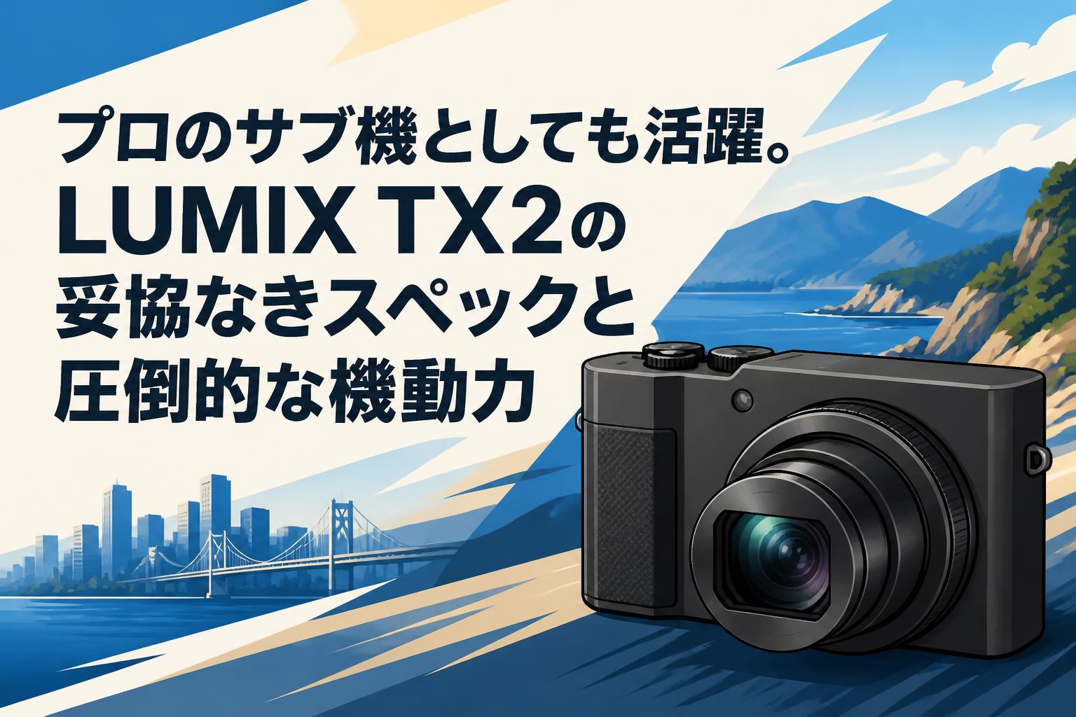 プロのサブ機としても活躍。LUMIX TX2の妥協なきスペックと圧倒的な機動力