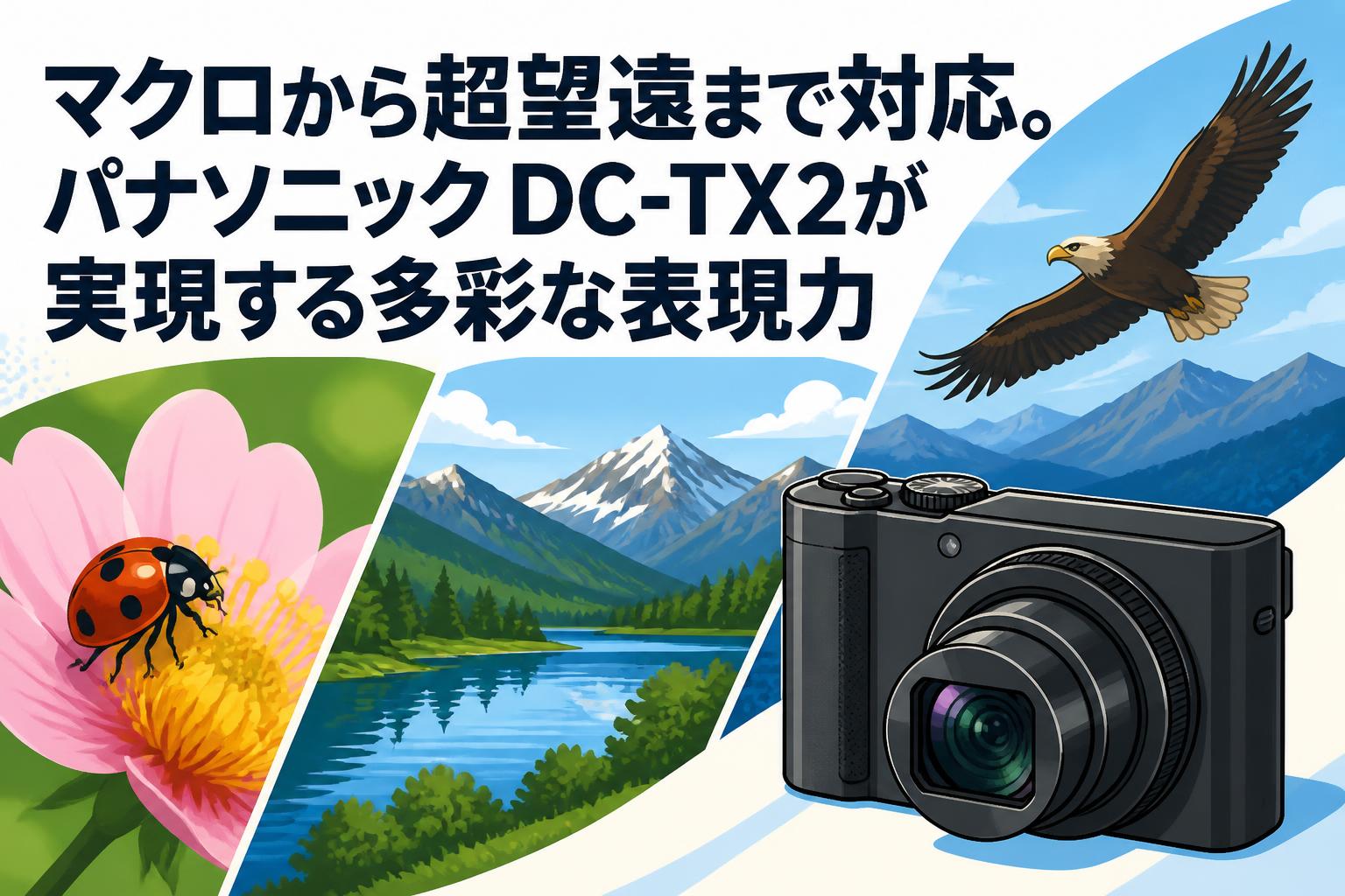マクロから超望遠まで対応。パナソニック DC-TX2が実現する多彩な表現力