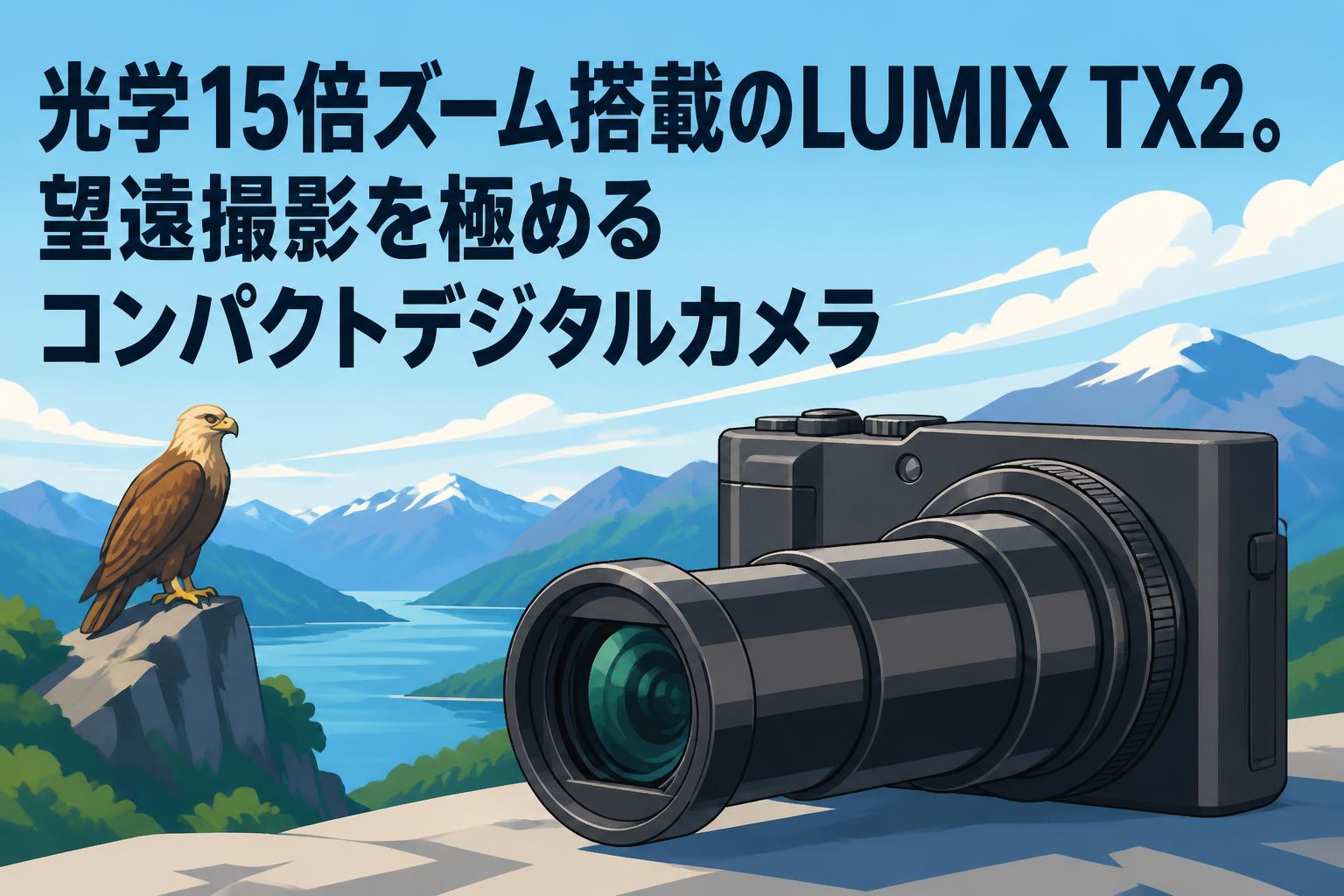 光学15倍ズーム搭載のLUMIX TX2。望遠撮影を極めるコンパクトデジタルカメラ