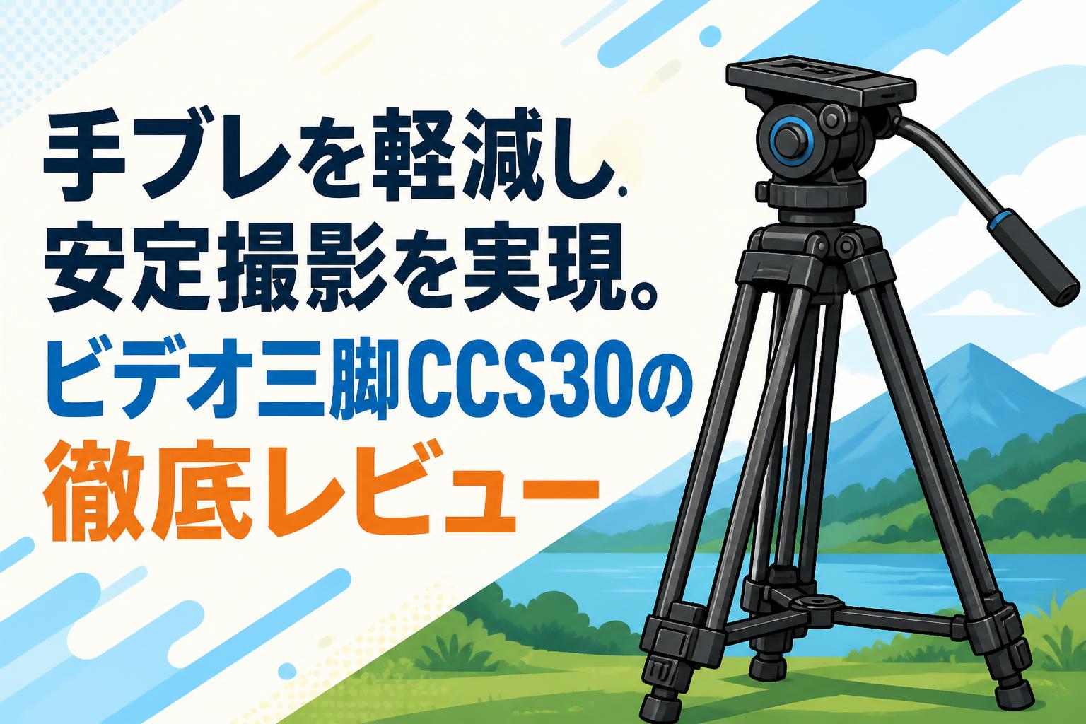 手ブレを軽減し安定撮影を実現。ビデオ三脚CCS30の徹底レビュー