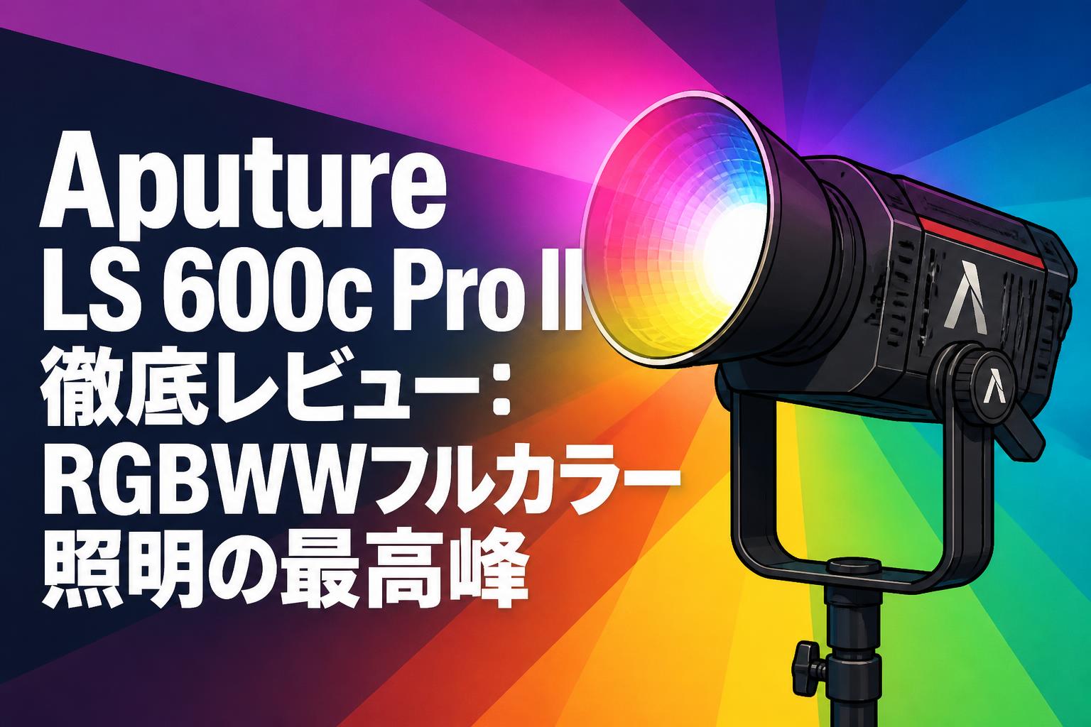 Aputure LS 600c Pro II徹底レビュー：RGBWWフルカラー照明の最高峰