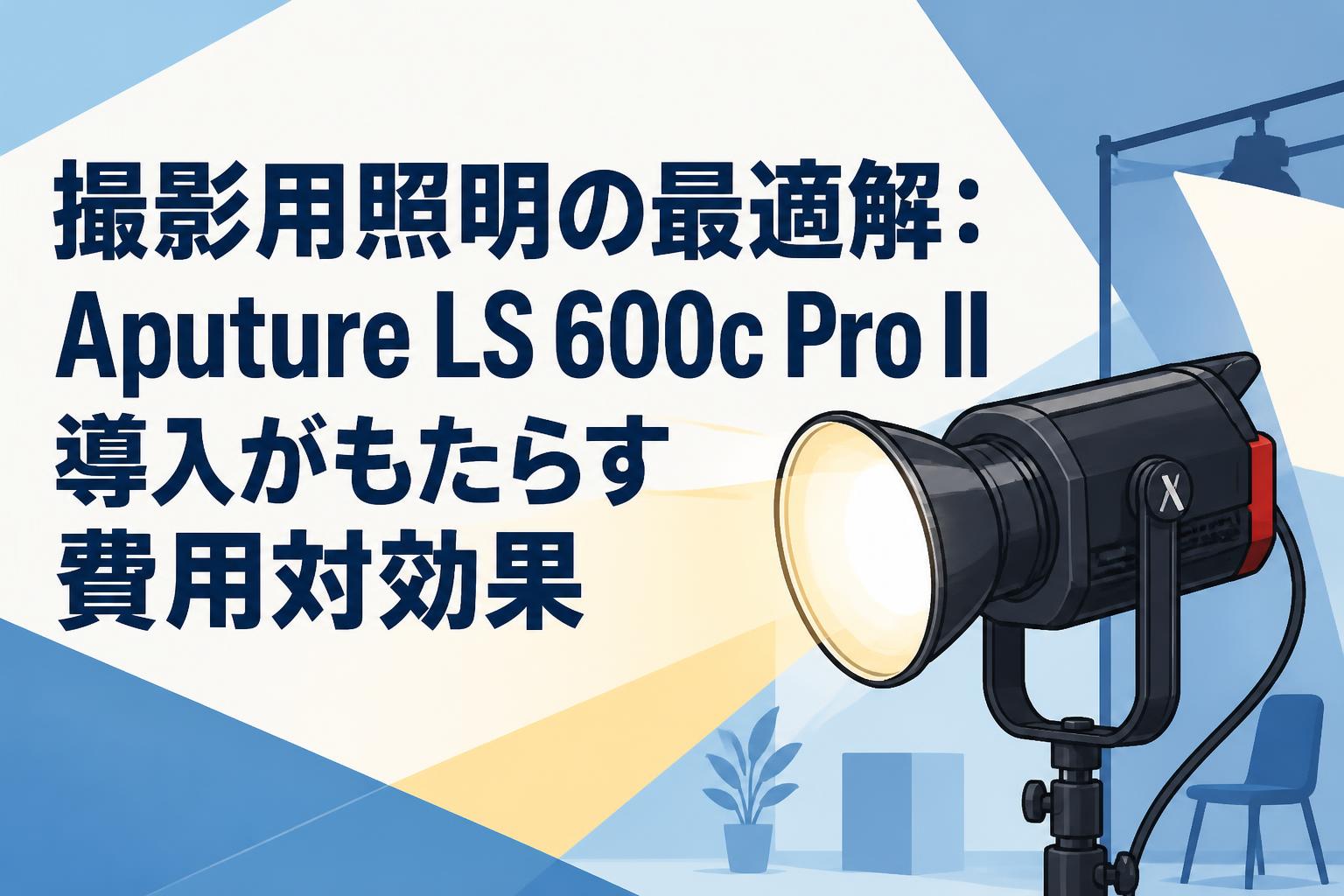 撮影用照明の最適解：Aputure LS 600c Pro II導入がもたらす費用対効果