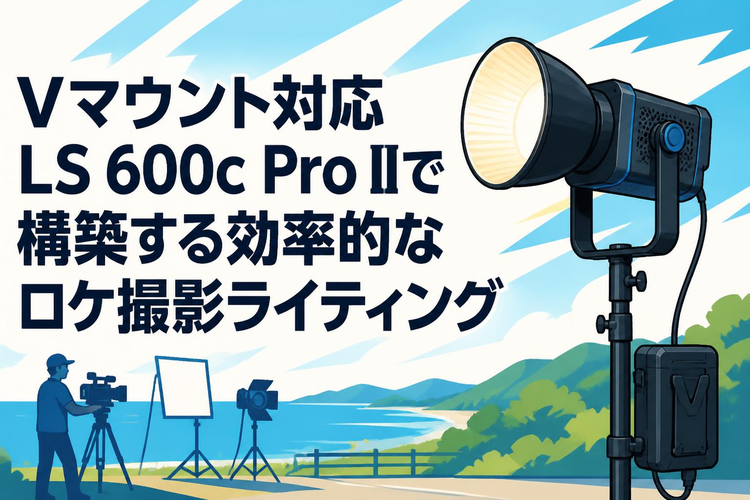 Vマウント対応LS 600c Pro IIで構築する効率的なロケ撮影ライティング