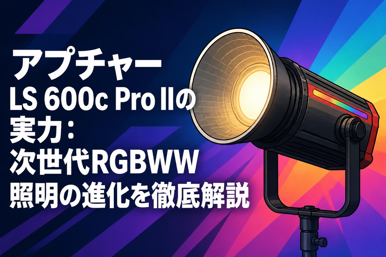 アプチャーLS 600c Pro IIの実力：次世代RGBWW照明の進化を徹底解説