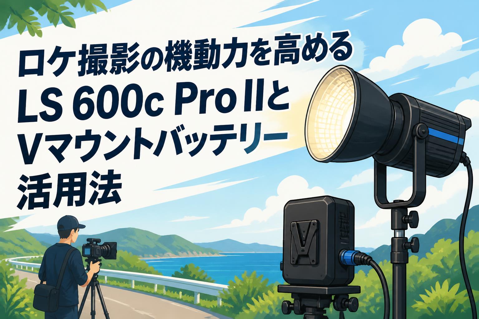ロケ撮影の機動力を高めるLS 600c Pro IIとVマウントバッテリー活用法