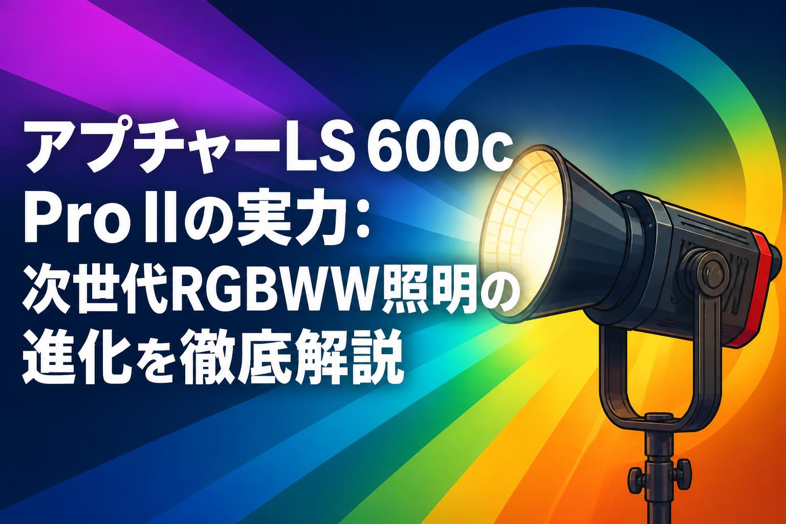 アプチャーLS 600c Pro IIの実力：次世代RGBWW照明の進化を徹底解説