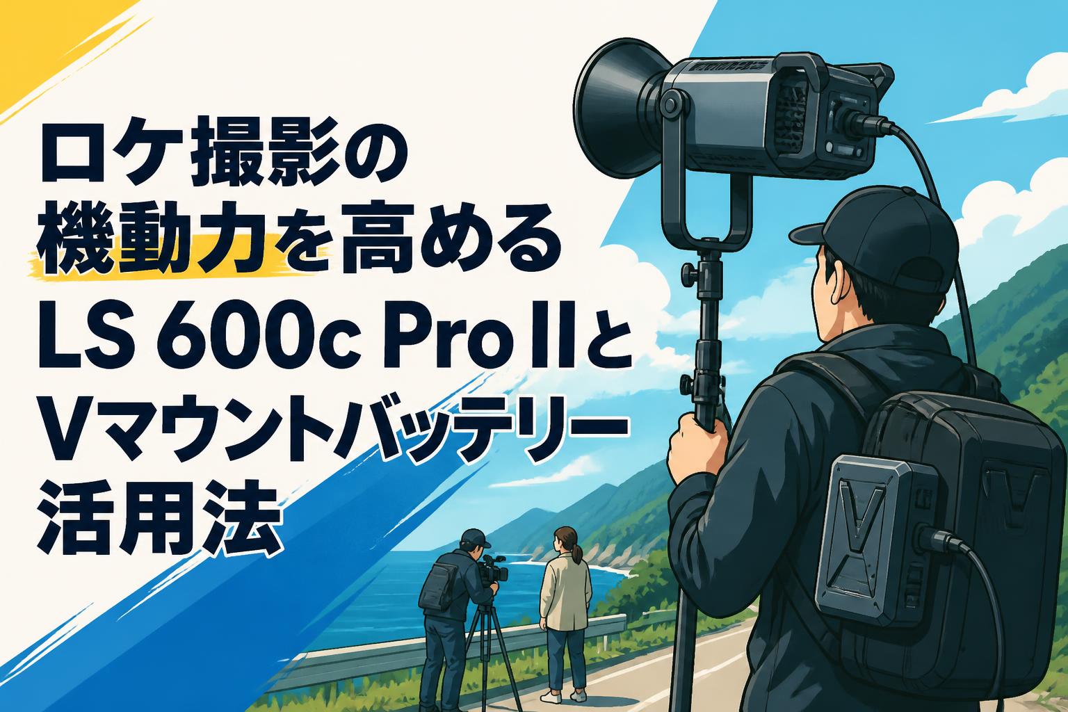 ロケ撮影の機動力を高めるLS 600c Pro IIとVマウントバッテリー活用法