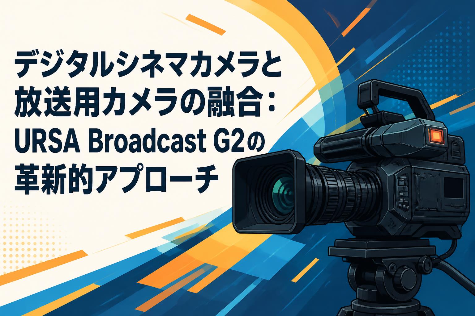 デジタルシネマカメラと放送用カメラの融合：URSA Broadcast G2の革新的アプローチ