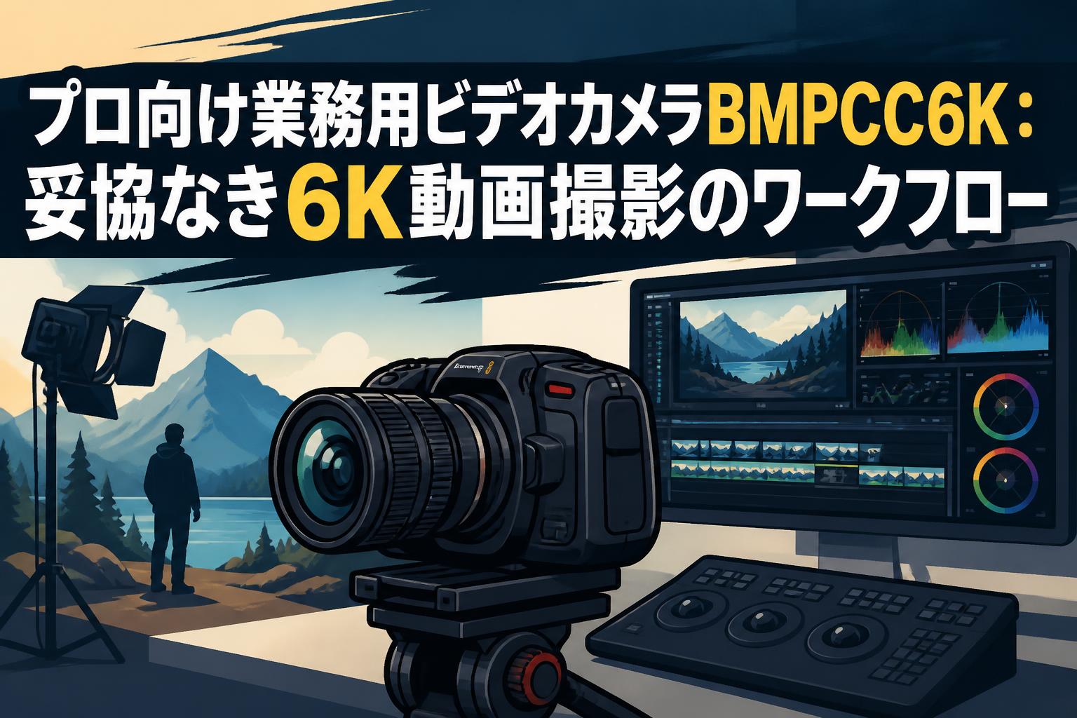 プロ向け業務用ビデオカメラBMPCC6K：妥協なき6K動画撮影のワークフロー