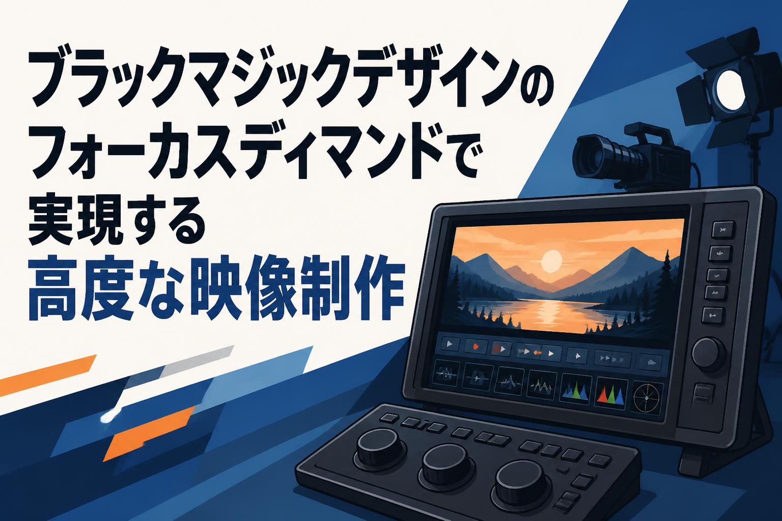 ブラックマジックデザインのフォーカスディマンドで実現する高度な映像制作