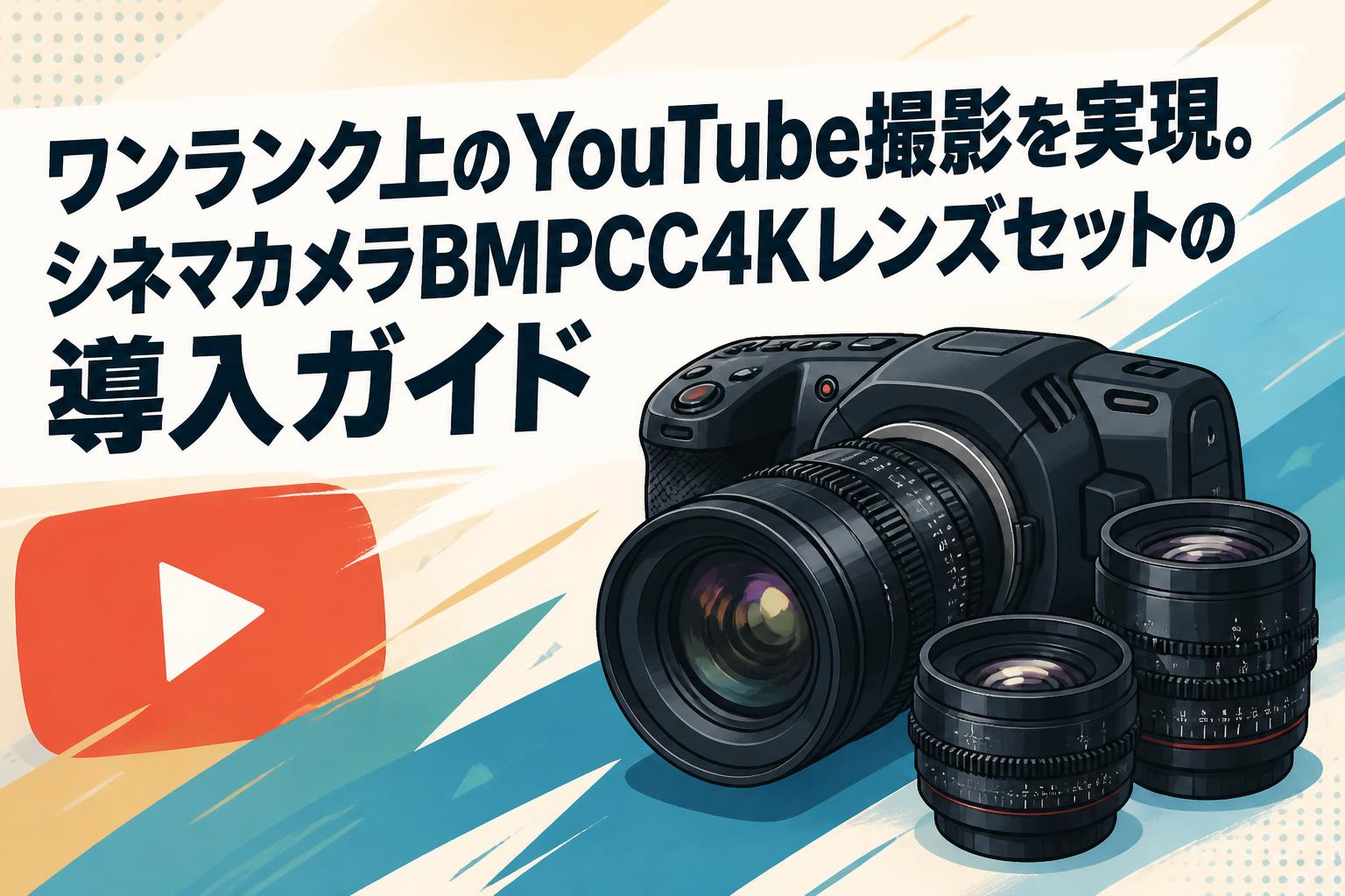 ワンランク上のYouTube撮影を実現。シネマカメラBMPCC4Kレンズセットの導入ガイド