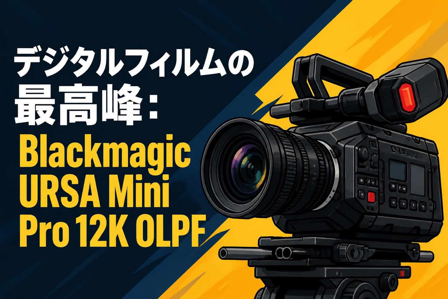 デジタルフィルムの最高峰：Blackmagic URSA Mini Pro 12K OLPF